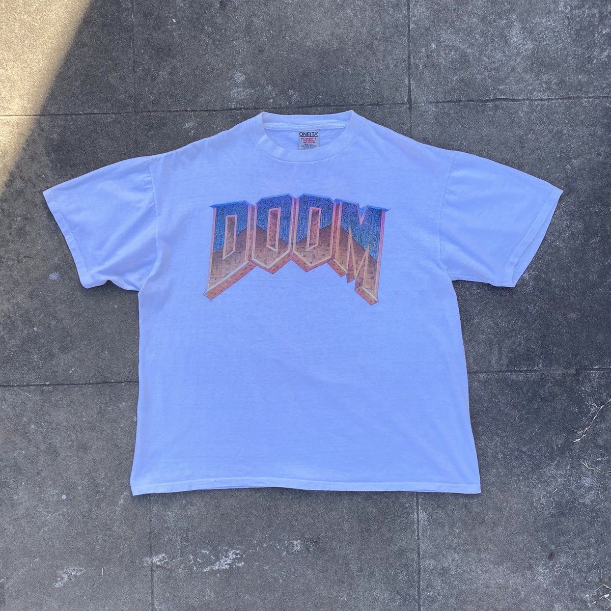 Vintage Vintage 1993 DOOM Id Software T-Shirt Size US XL / EU 56 / 4 - 1 Thumbnail