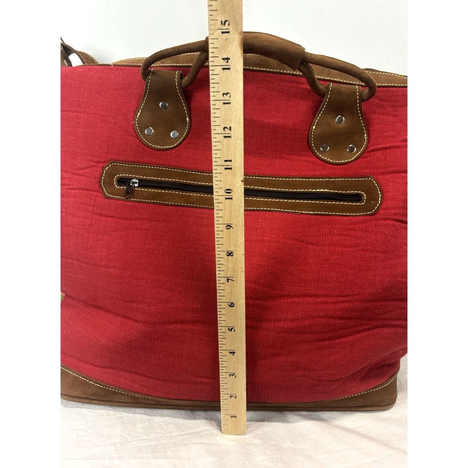 Vintage Guatemalan Huipil Weekender Travel Bag Unbranded Tote Convertible Size ONE SIZE - 7 Thumbnail