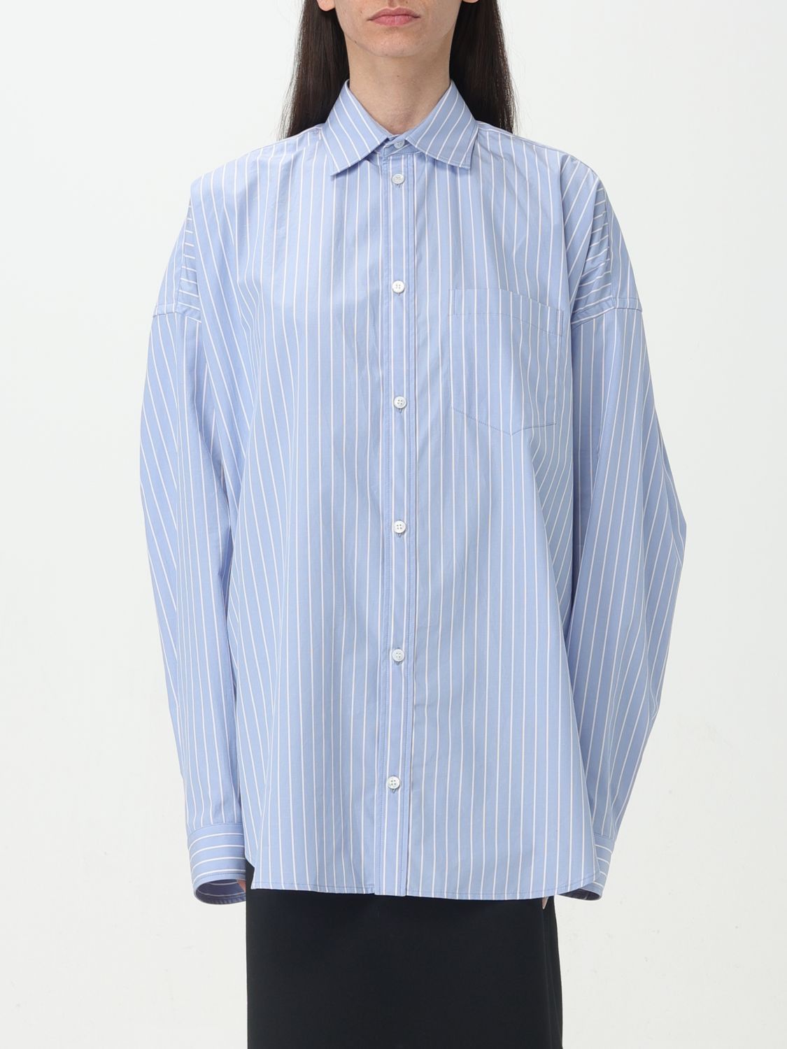 image of Balenciaga Shirt Woman Blue, Women's (Size XS)