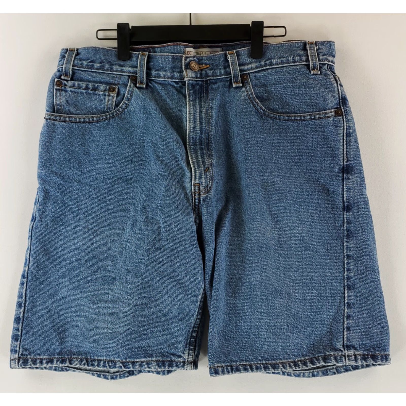 Levi's Levi's Jorts Shorts Blues Relaxed Fit Mens 35 Blue 34 Regular 35x9 Actual Jeans Shorts Size US 35 - 2 Thumbnail