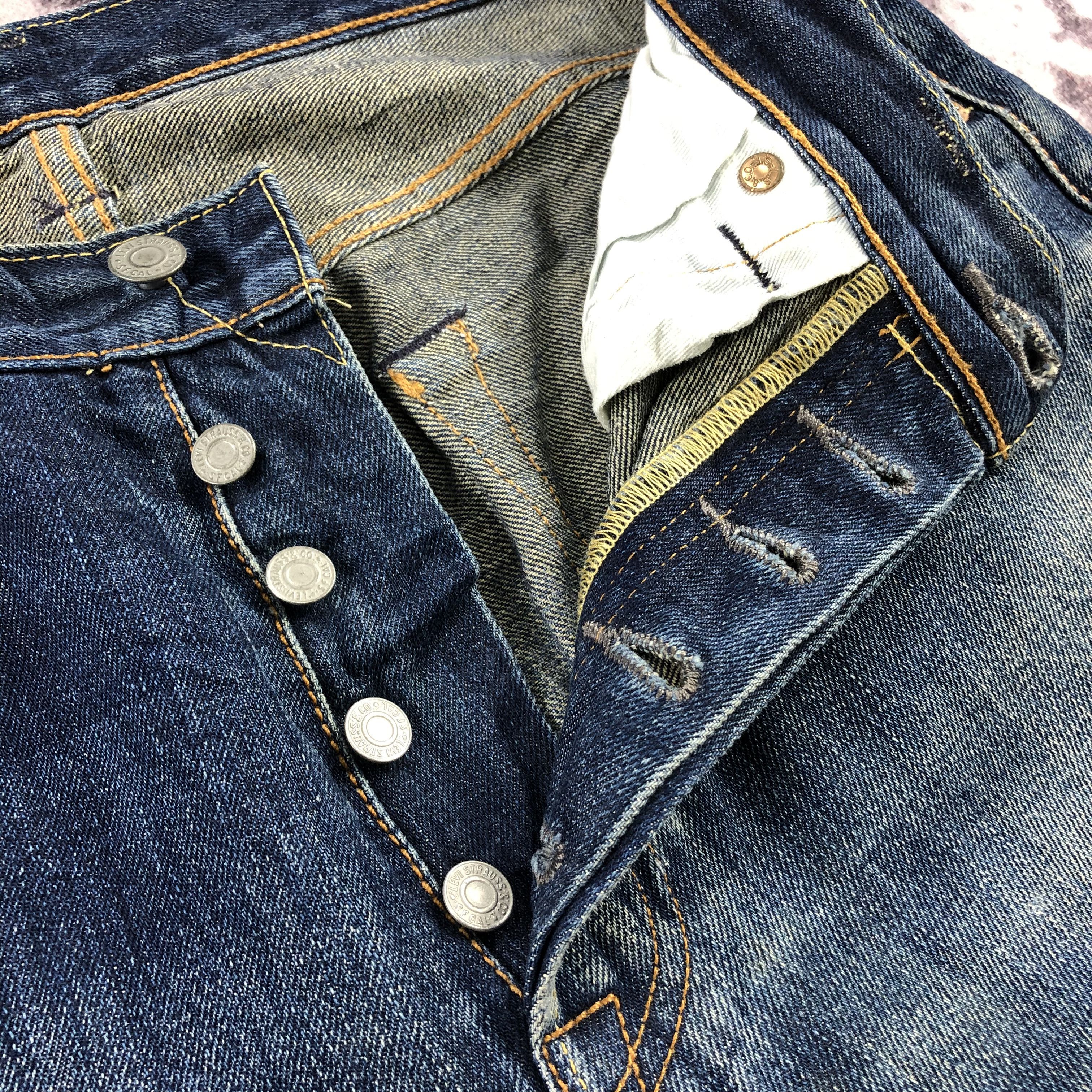 Levi's Vintage Blue Wash Levis 501 Jeans-JM2824 Size US 32 / EU 48 - 13 Thumbnail