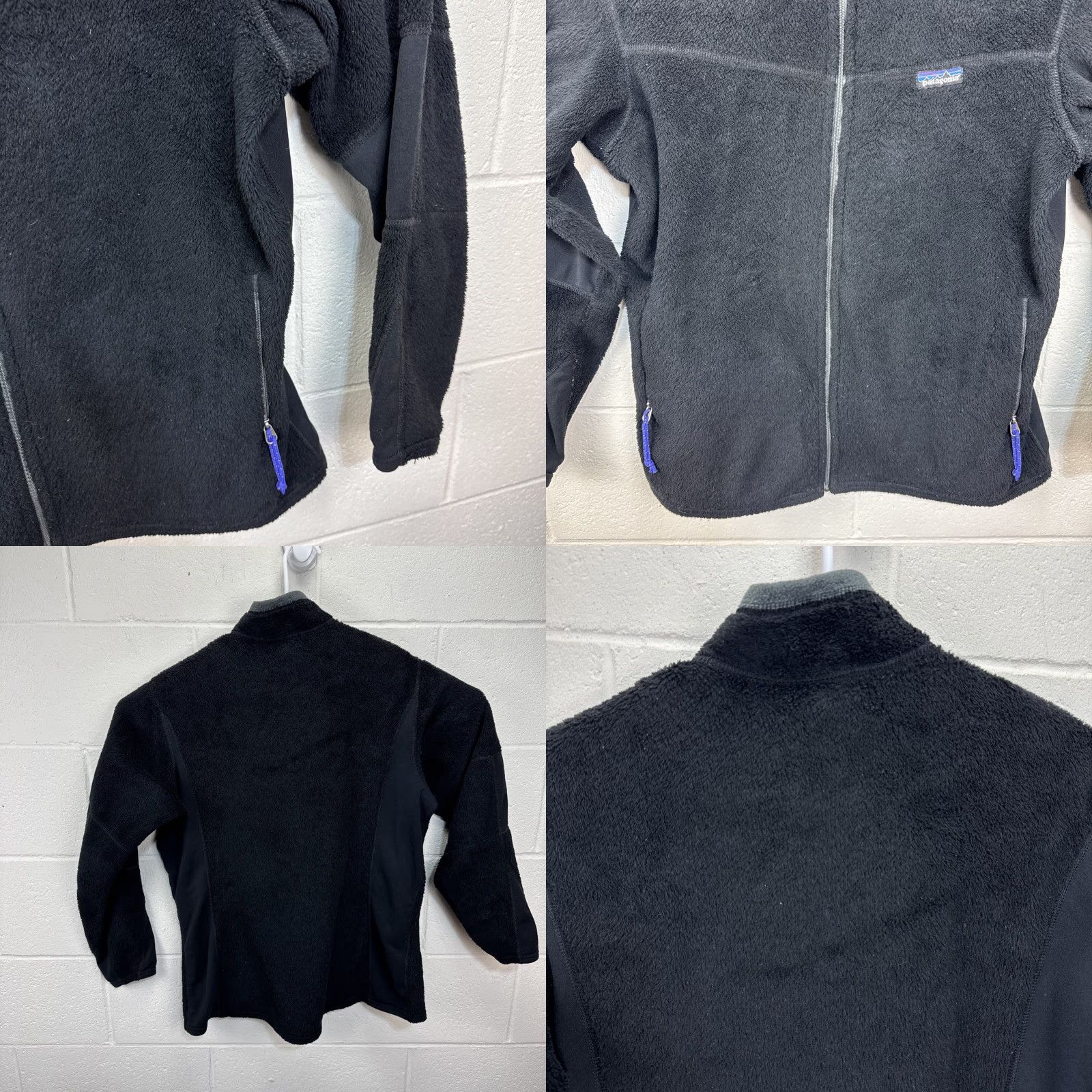 Patagonia VINTAGE Patagonia Women’s Jacket XL Regulator PolarTec Deep Pile Sherpa Fleece Black Full Zip Zipped Pockets 90s USA Mens/Womens? Size XL / US 12-14 / IT 48-50 - 8 Thumbnail