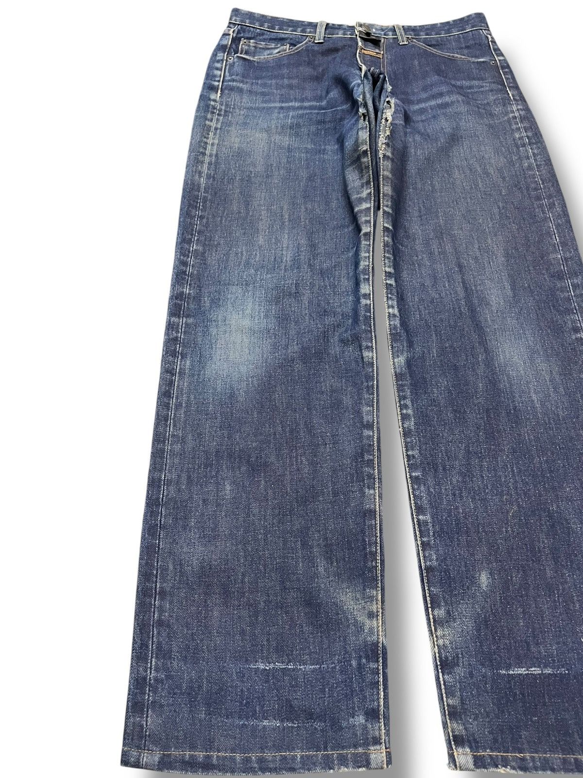 Marithe + Francois Girbaud Vintage Marithe Francois Girbaud Blue Indigo Denim Size US 32 / EU 48 - 3 Thumbnail