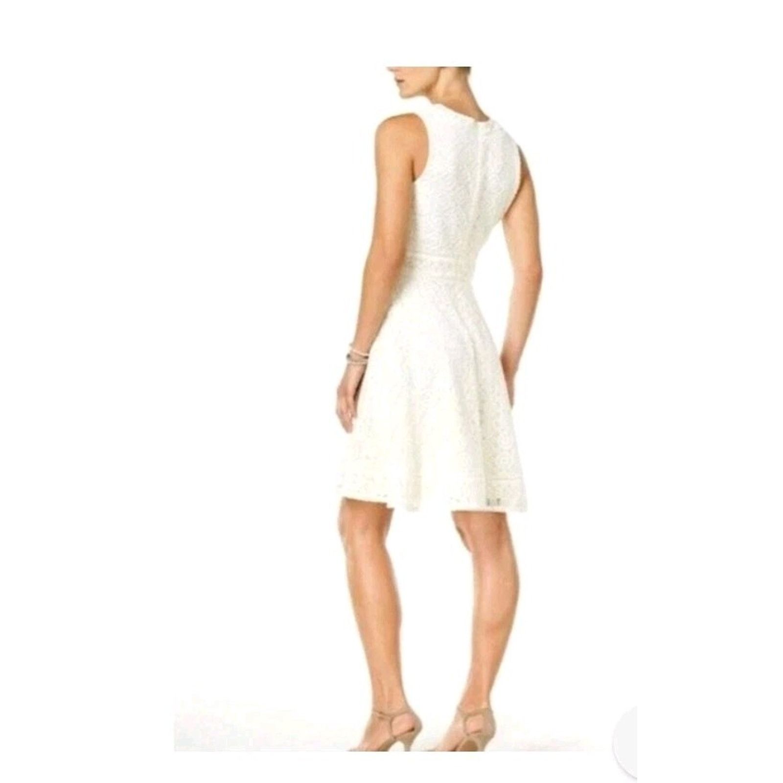 & Other Stories Charter Club Lace Fit & Flare Dress Size XL Vintage Cream Size XL / US 12-14 / IT 48-50 - 12 Thumbnail