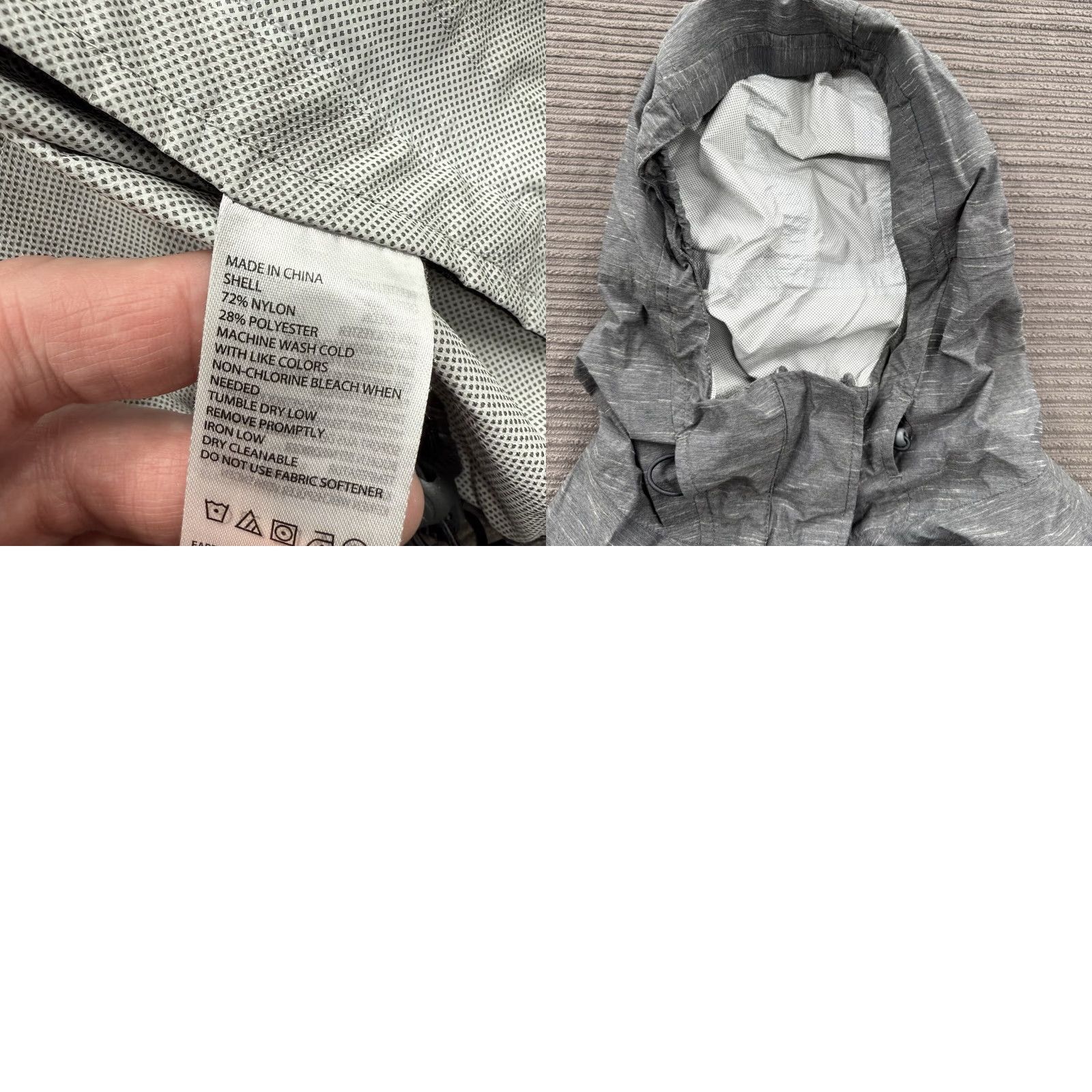 Prana prAna Jacket Women Medium Gray Nylon Lightweight Full Zip Hooded Hiking Sportswear Outdoor Flow Logo Zipper Mens Womens Girls Boys Floral 0 Size M / US 6-8 / IT 42-44 - 9 Thumbnail