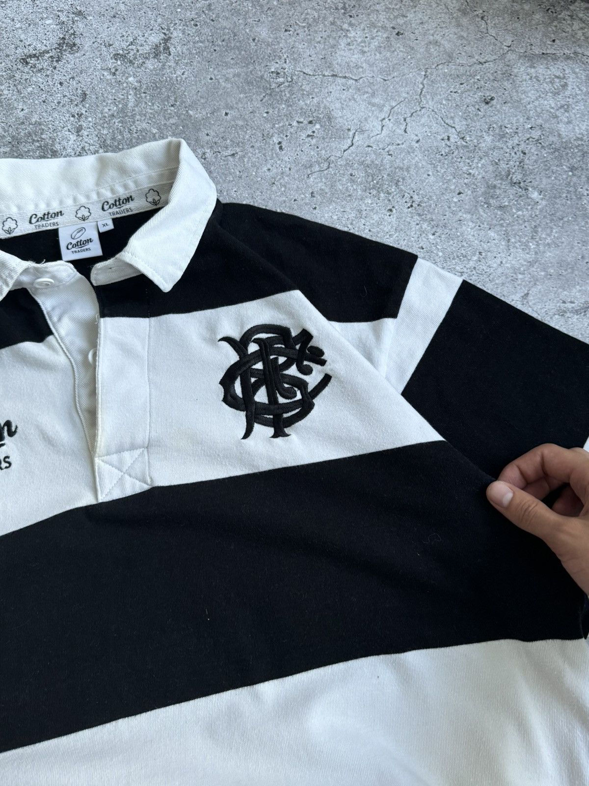 Cotton Traders × Vintage VintageBarbarians 09/10 Home Rugby Shirt Cotton Traders X Size US XL / EU 56 / 4 - 2 Thumbnail
