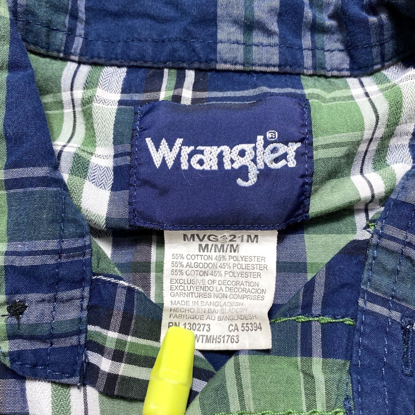 Wrangler VINTAGE Wrangler Shirt Mens M Blue Plaid Pearl Snap Cowboy Western Size US M / EU 48-50 / 2 - 3 Thumbnail