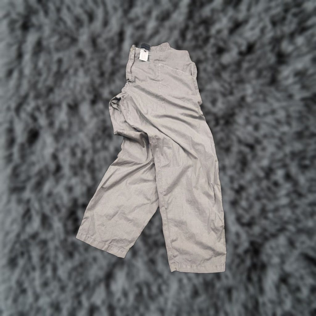 Vintage VINTAGE Oska Design Germany Light Gray Wide Leg Ankle Pocket Drawstring Pants Lagenlook Size 40" / US 18 - 1 Thumbnail
