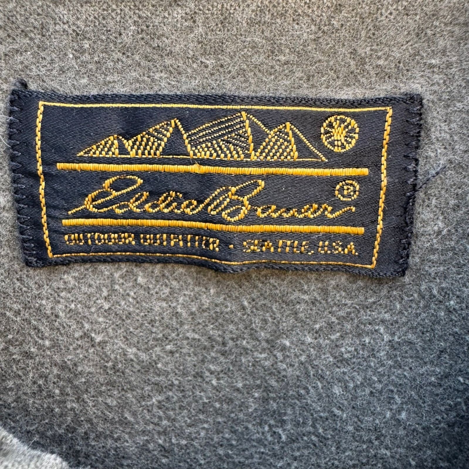 Eddie Bauer Eddie Bauer Vintage Mens Olive Green Heavy Cotton Chamois Sh Size US L / EU 52-54 / 3 - 2 Thumbnail