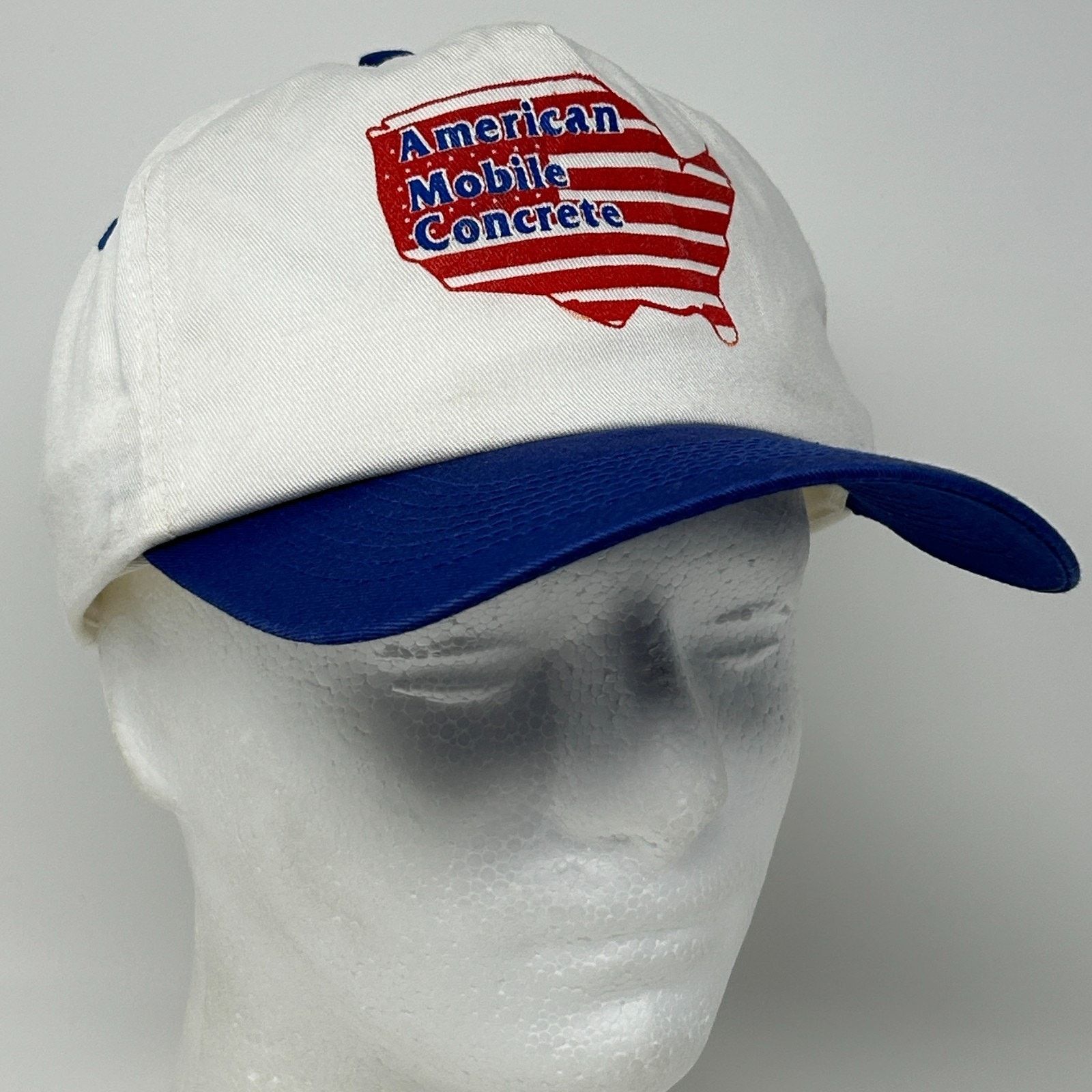 Vintage Vintage 90s American Mobile Concrete Hat Baseball Cap White Size ONE SIZE - 11 Thumbnail