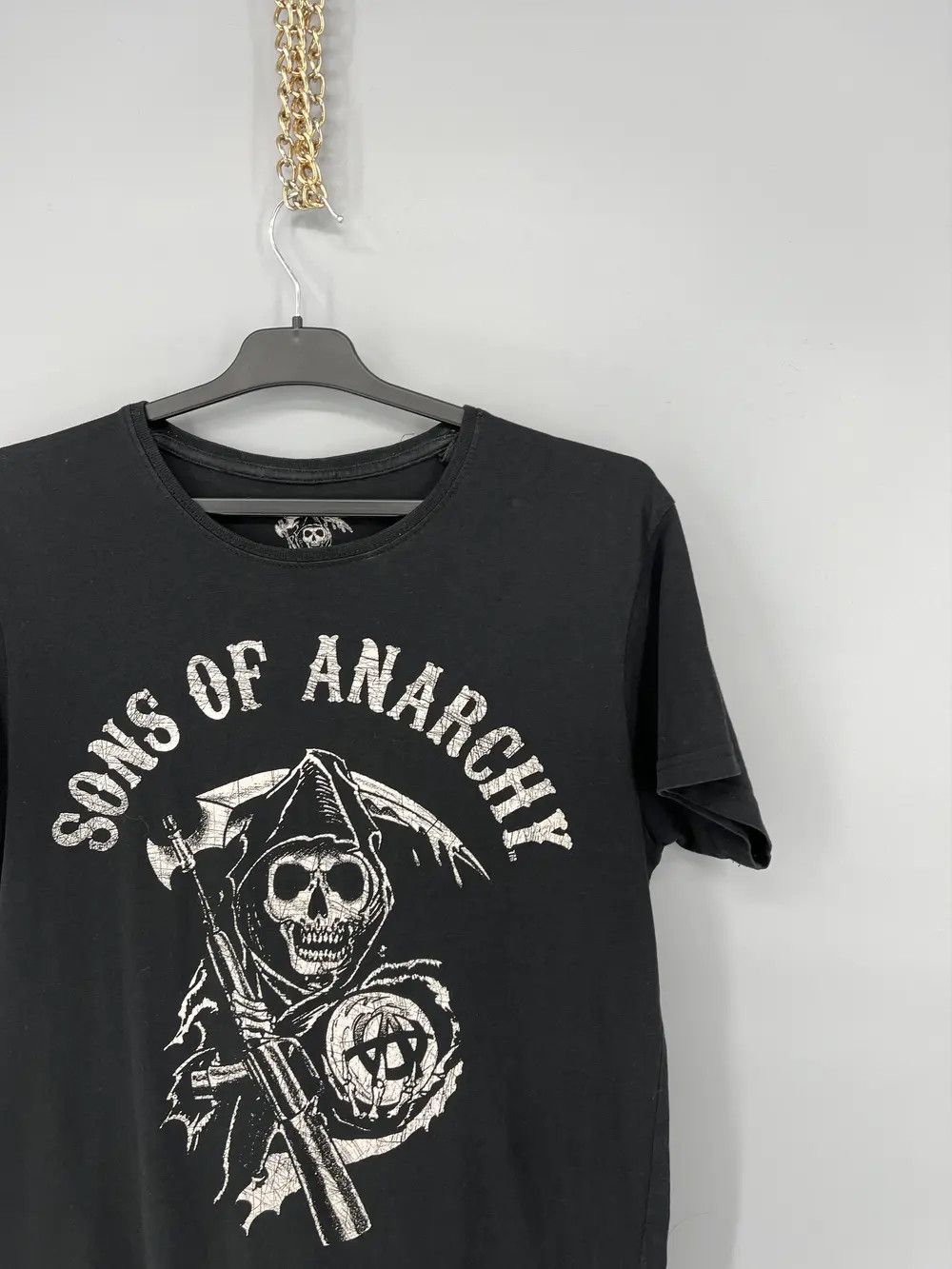 Band Tees × Vintage Vintage SOA Sons Of Anarchy Vintage Band Graphic Tee Faded Size US M / EU 48-50 / 2 - 5 Thumbnail