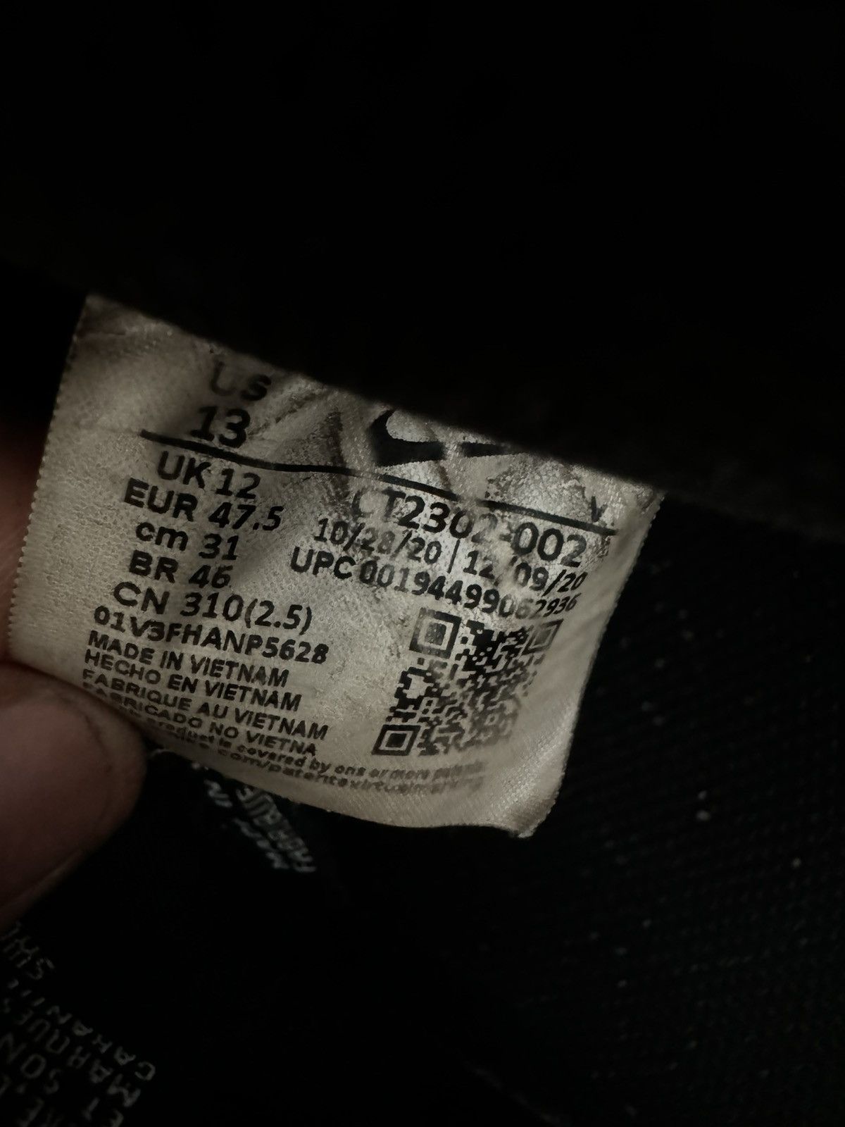 Nike Nike Air Force 1 ‘07 White and Black Size US 13 / EU 46 - 3 Thumbnail