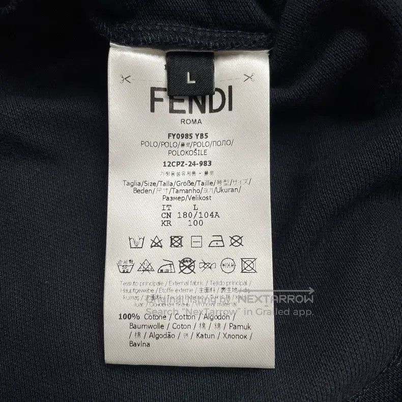 Fendi Fendi Short-sleeve Polo shirt Size US L / EU 52-54 / 3 - 6 Thumbnail