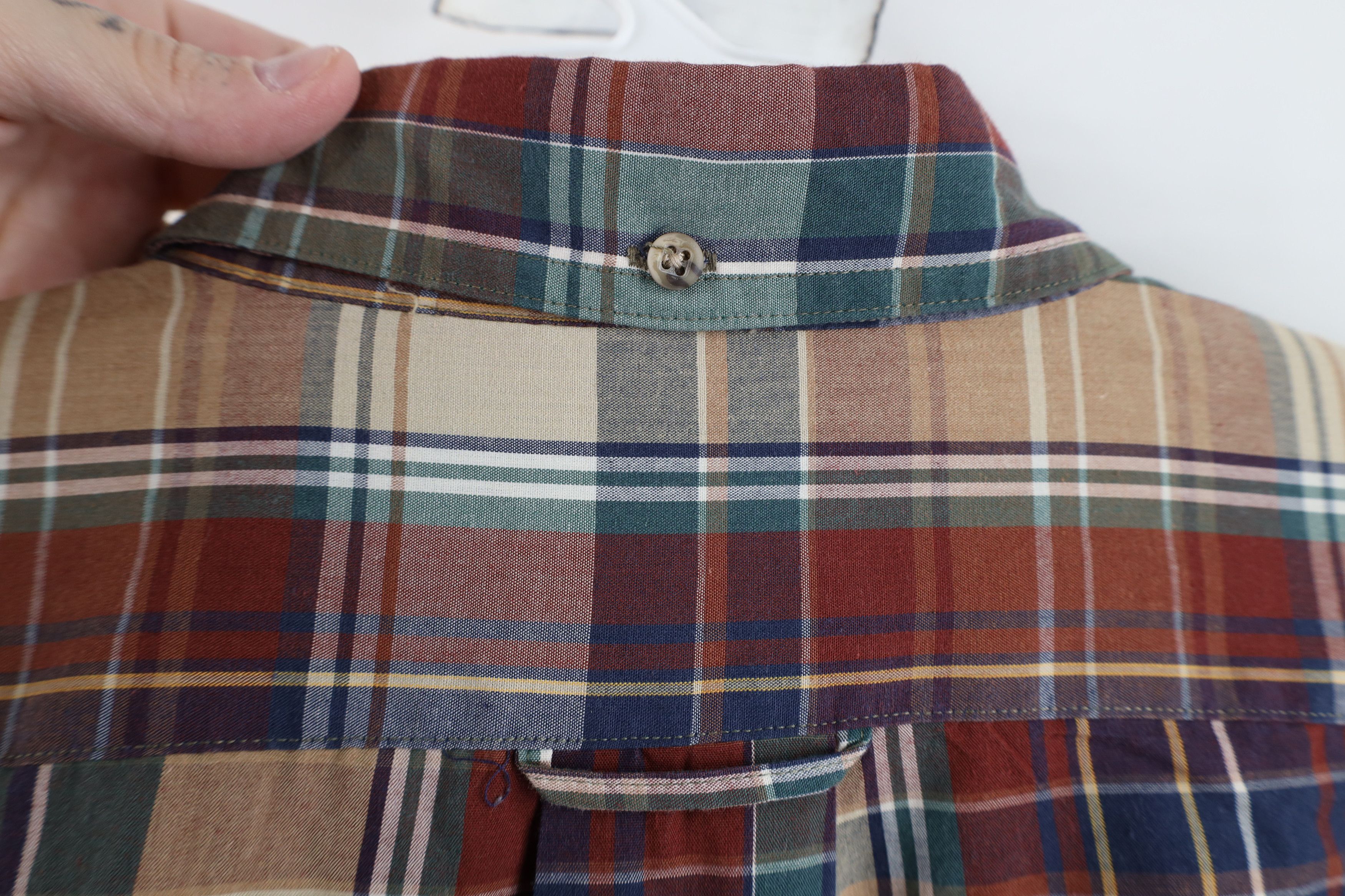 Vintage Vintage 90s Streetwear Tone Plaid Collared Button Down Shirt Size US XL / EU 56 / 4 - 8 Thumbnail