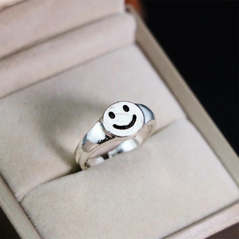 Other Retro Smile Face Ring Size ONE SIZE - 4 Thumbnail