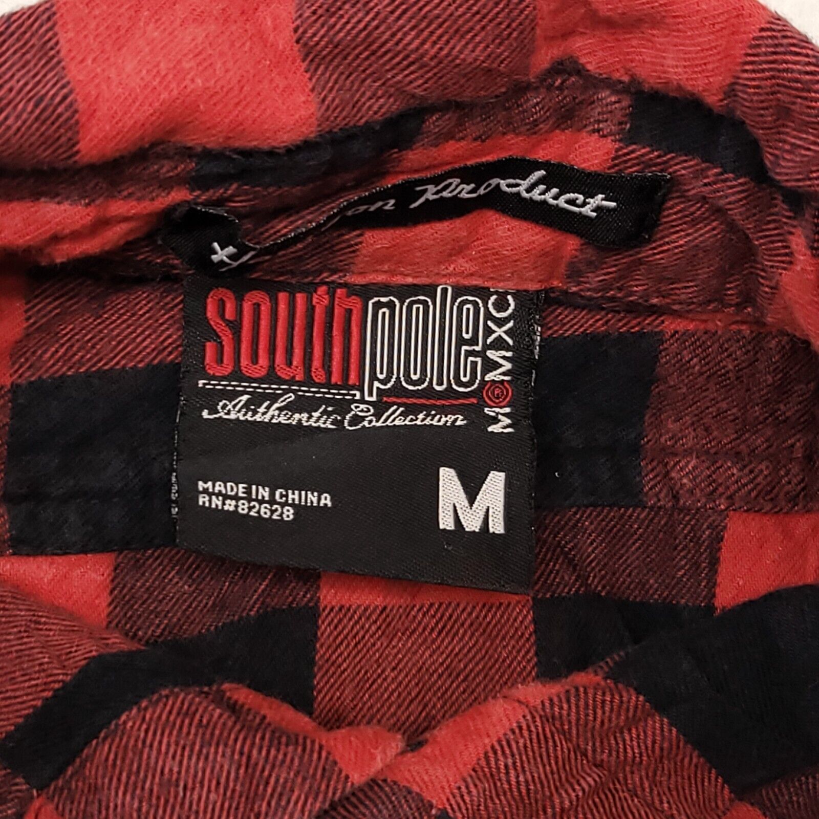 Southpole SouthPole Buffalo Check Flannel Shirt Mens Size Medium M Red Size US M / EU 48-50 / 2 - 3 Thumbnail