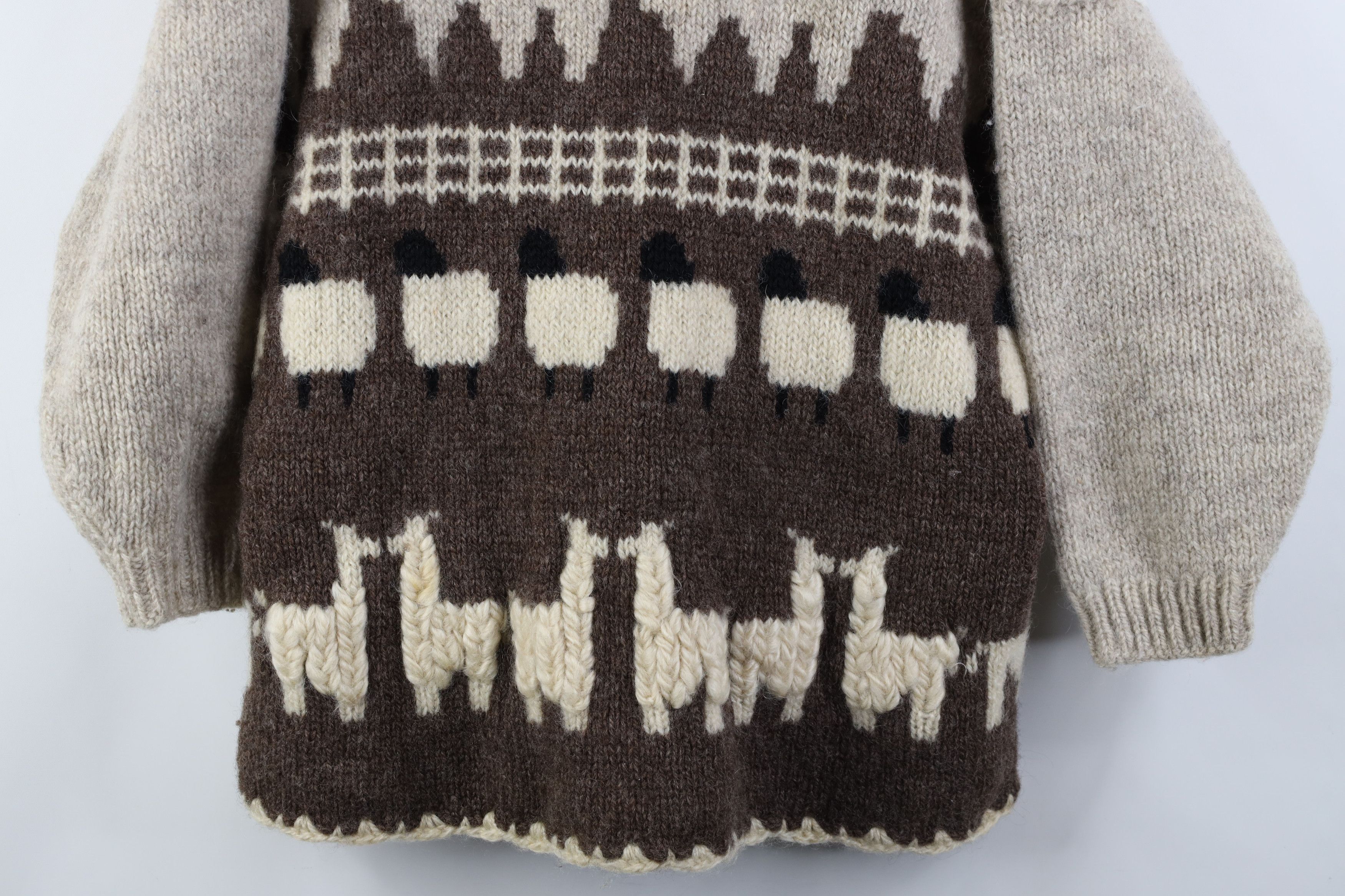 Vintage Vintage 90s Streetwear Wool Knit All Over Print Sweater Size M / US 6-8 / IT 42-44 - 3 Thumbnail