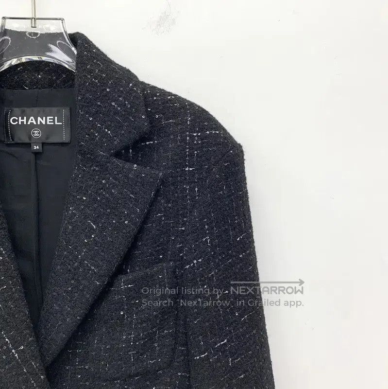 Chanel Chanel Wool Black Women's Jacket . Size XXS / US 00 / IT 34 - 3 Thumbnail