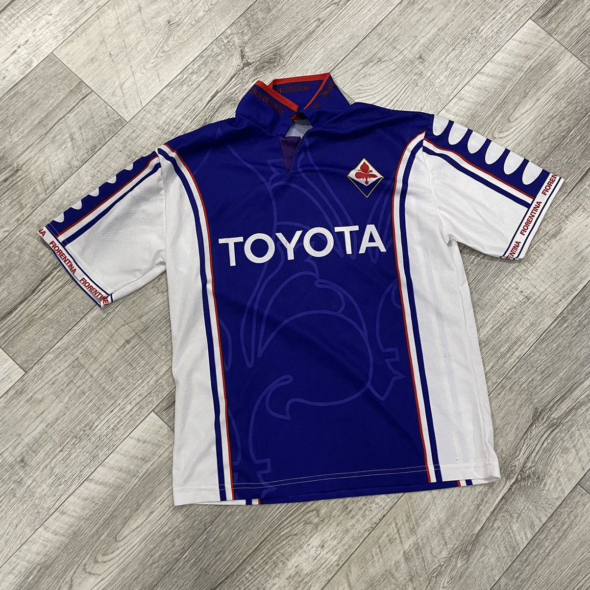 Vintage Toyota FIORENTINA 9 BATISTUTA soccer tee jersey shirt Size US XL / EU 56 / 4 - 1 Thumbnail