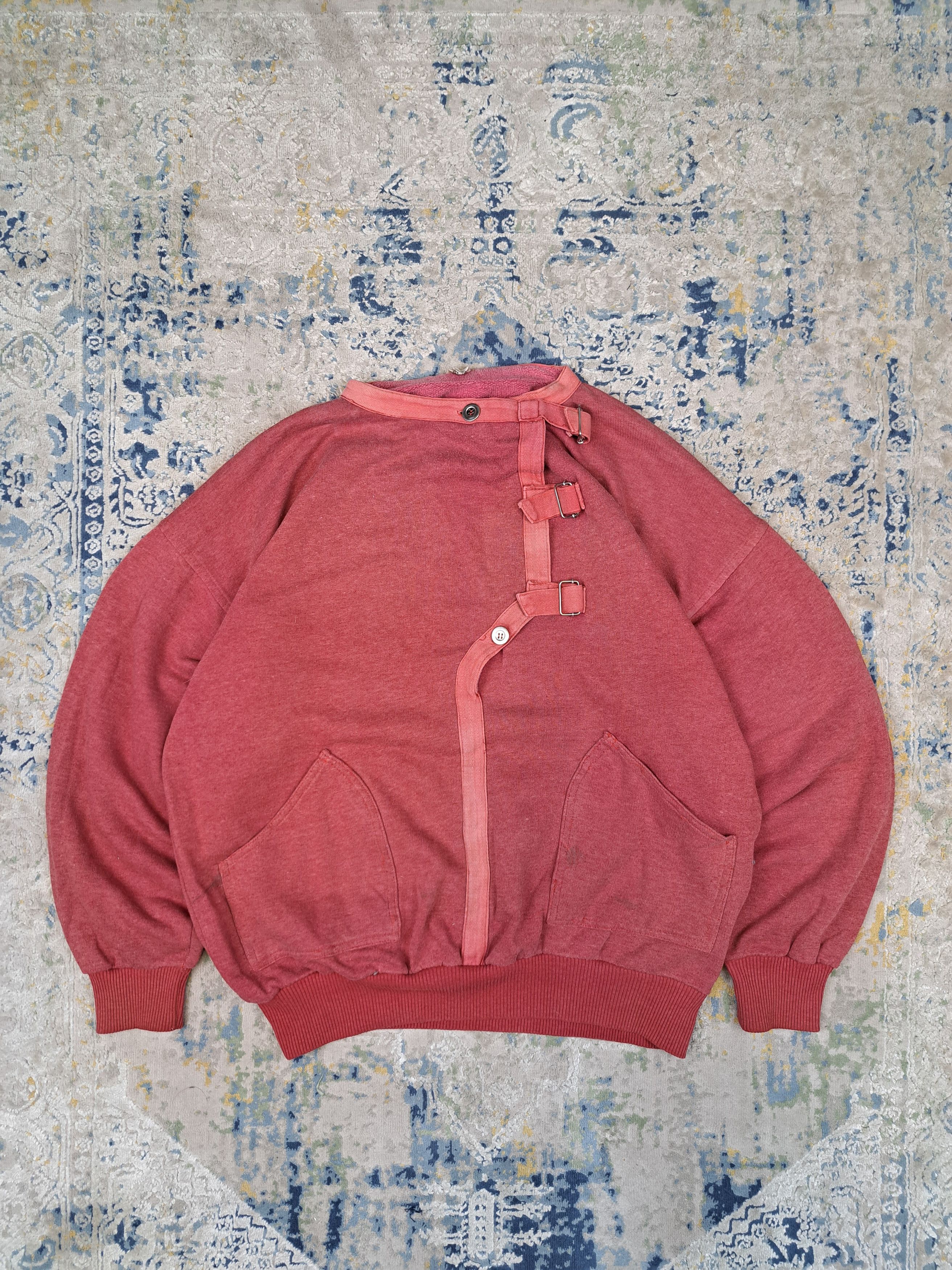 Vintage Vintage 70s Avant Garde Workwear Sweatshirt Japanese Size US L / EU 52-54 / 3 - 3 Thumbnail