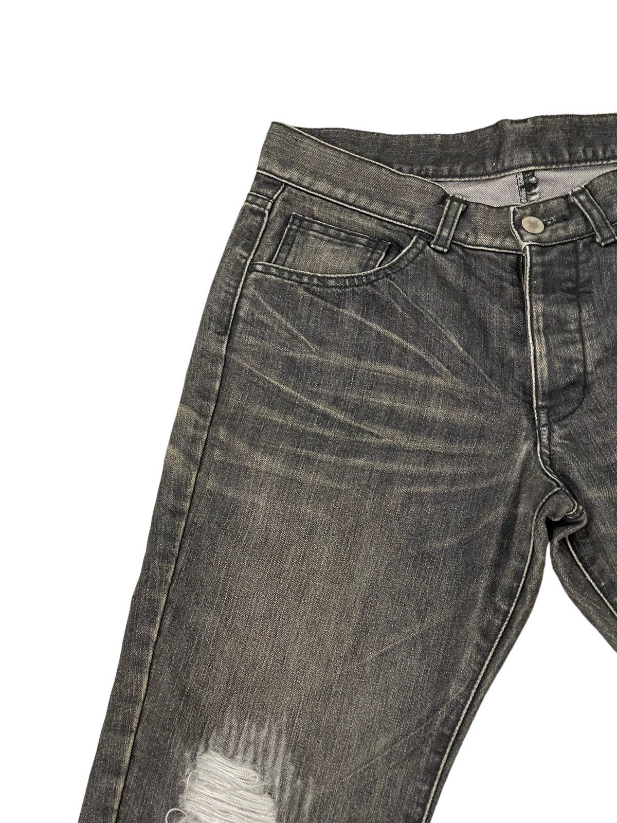 Japanese Brand Flare Jeans WJK Japan Curv Leg Distress Boot Cut 6🟦3 Size US 30 / EU 46 - 8 Thumbnail
