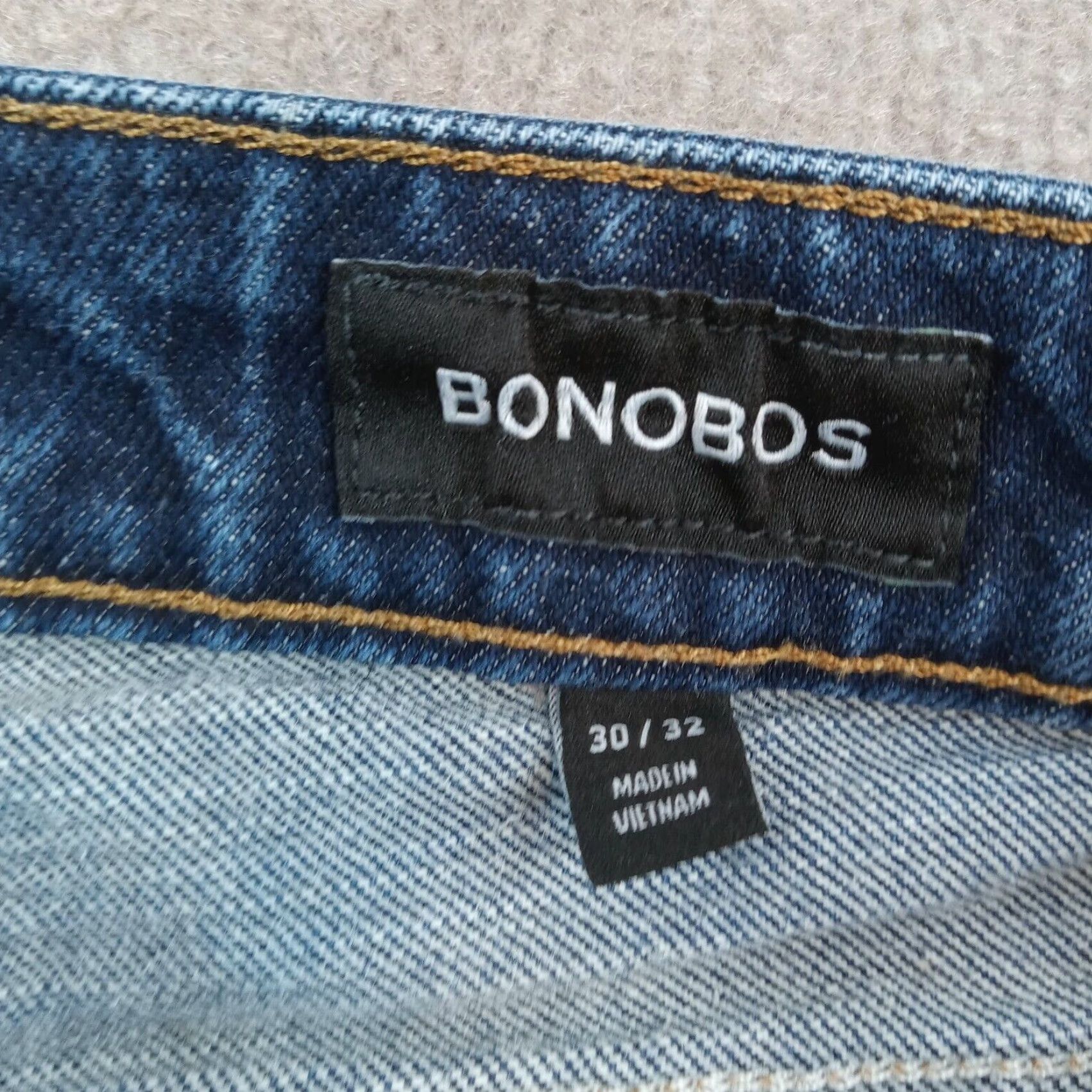 Bonobos Bonobos Jeans Mens 30x32 (30x30 Actual) Blue Skinny Tailored Stretch Casual Size US 30 / EU 46 - 7 Thumbnail