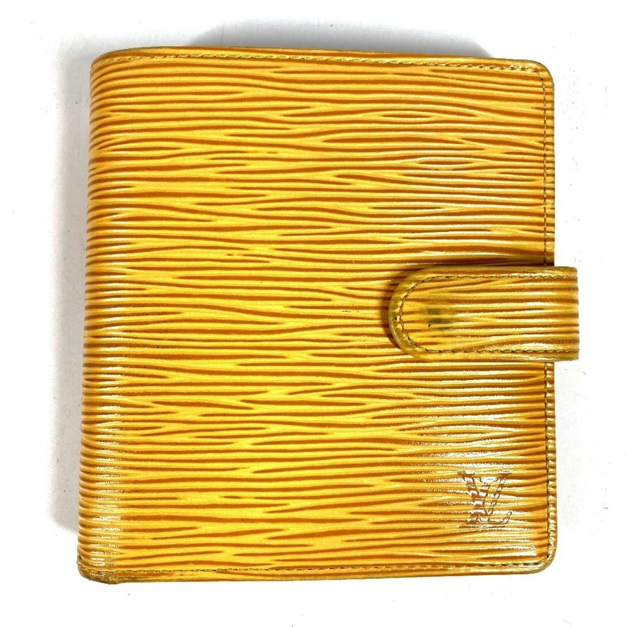 Louis Vuitton LOUIS VUITTON M63559 Epi Portefeuille Compact Wallet, Bi-fold Leather, Men's/Women's, Tassili Yellow (Yellow) Size ONE SIZE - 1 Thumbnail