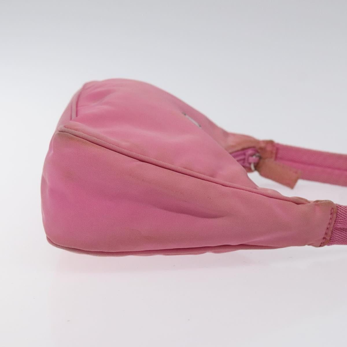 Prada PRADA Hand Bag Nylon Pink Silver Size ONE SIZE - 4 Thumbnail