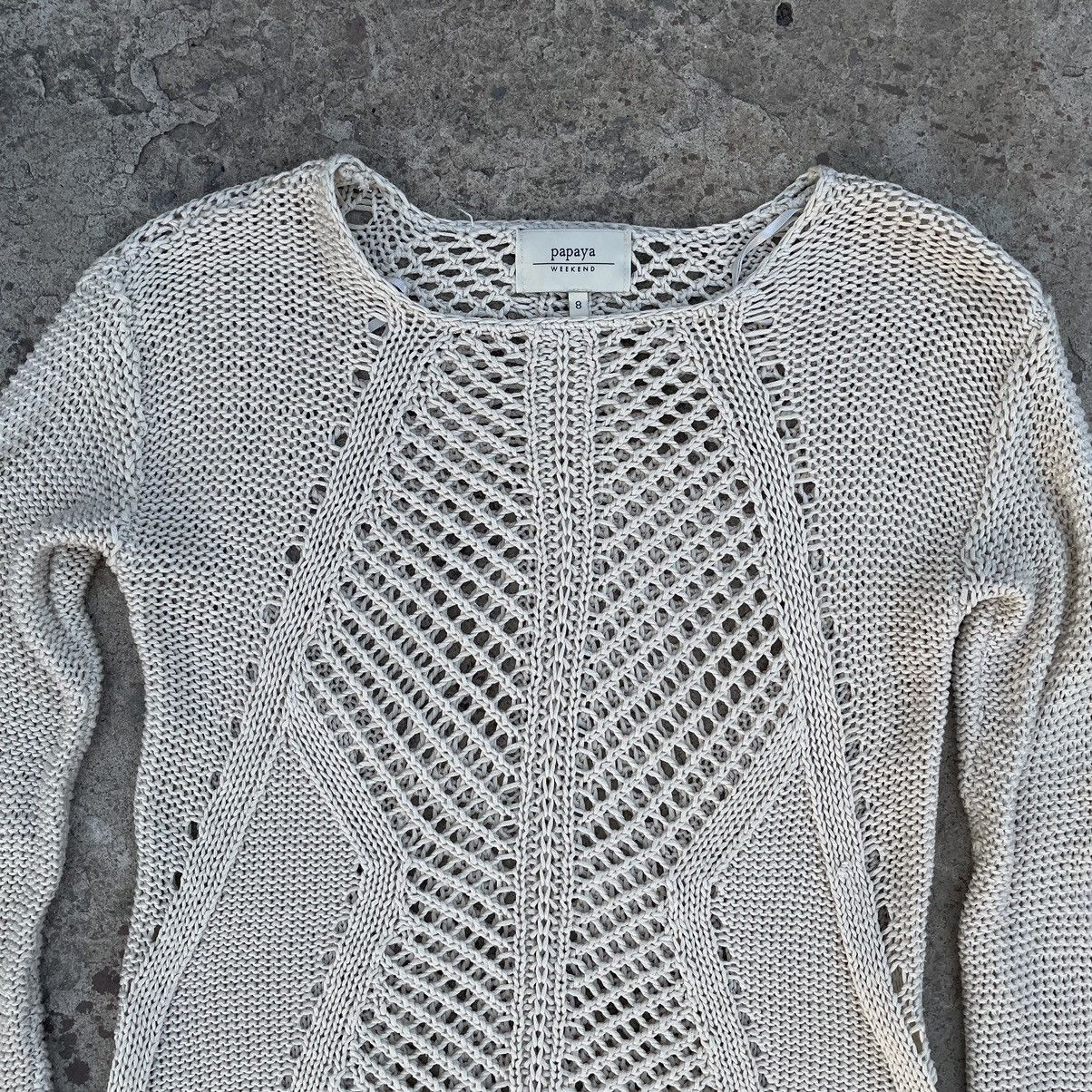 Japanese Brand Vintage Avant Garde knitted Sweater Y2K 90s USA Longsleeve Size M / US 6-8 / IT 42-44 - 7 Thumbnail