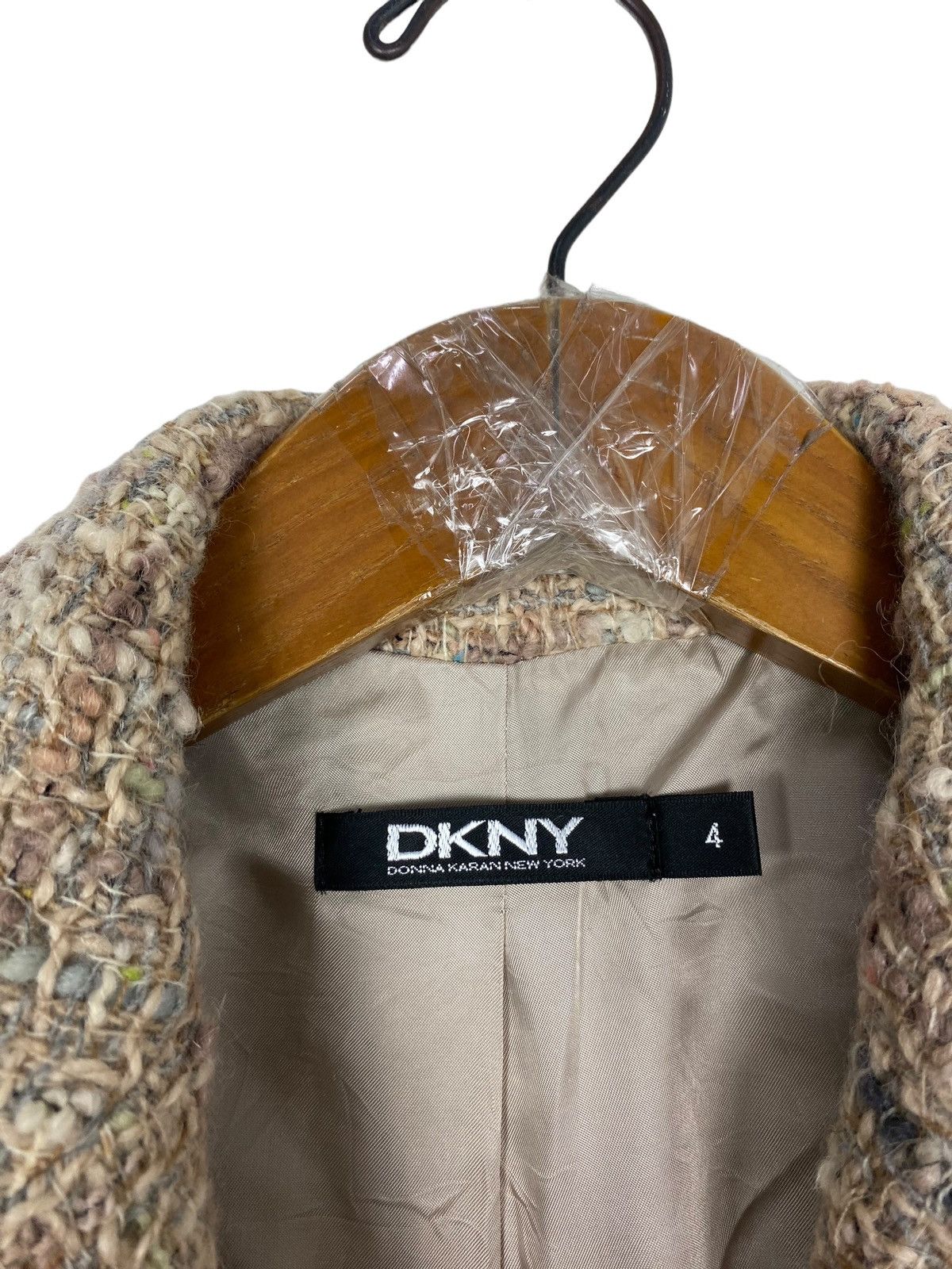 DKNY Rare‼️ Vintage Donna Karan New York Tweed Jacket Size XS / US 0-2 / IT 36-38 - 6 Thumbnail