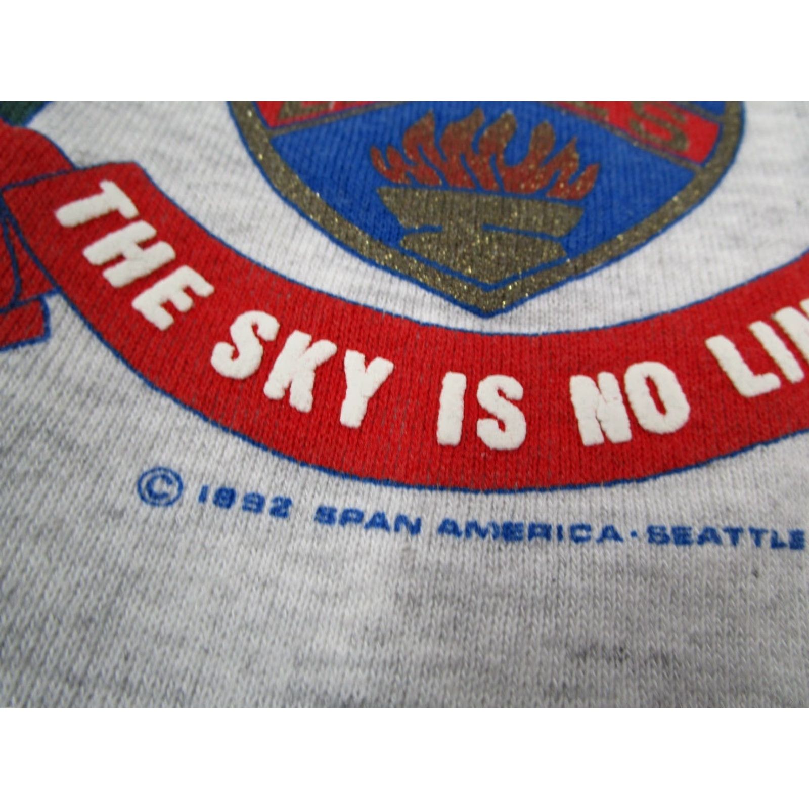 Jerzees VINTAGE JERZEES Sweatshirt Mens M Gray 1992 John Glenn Graphic Pullover Crew Neck Fleece Made in USA Size US M / EU 48-50 / 2 - 2 Thumbnail
