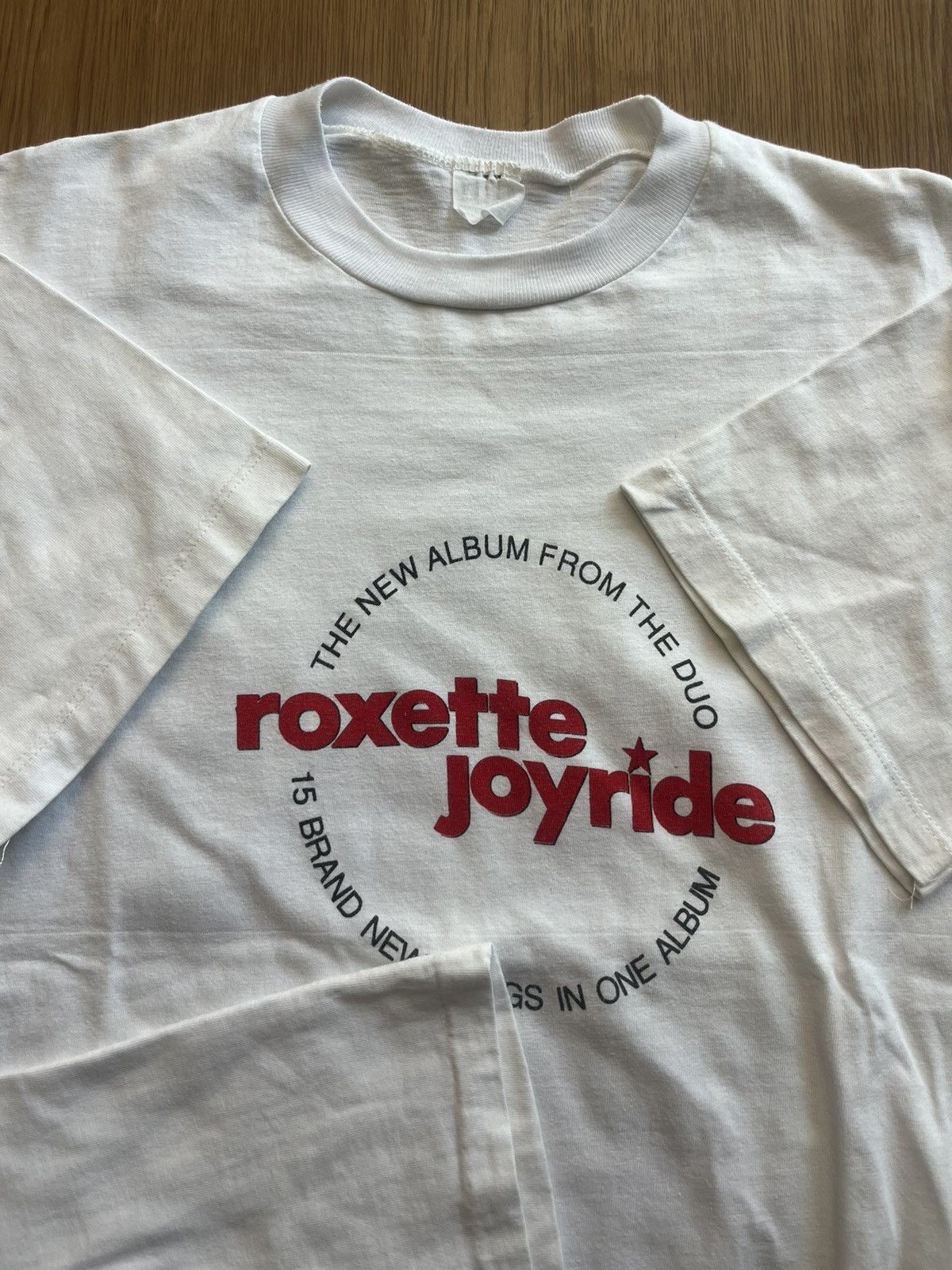 Band Tees VINTAGE 1991 ROXETTE Joyride Tour T-Shirt 'The Duo' Size US L / EU 52-54 / 3 - 7 Thumbnail