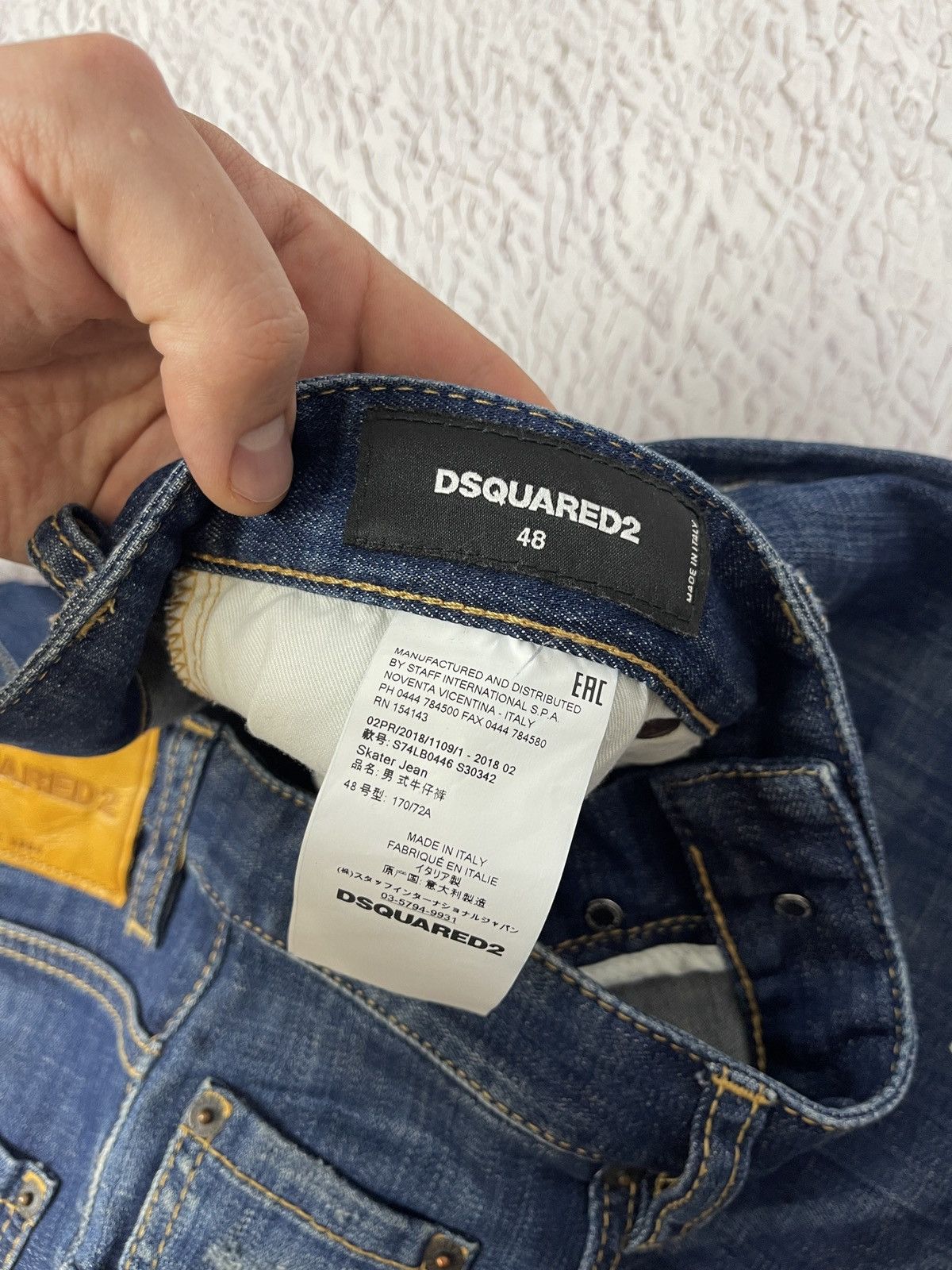 Dsquared2 DSQUARED2 cropped JEANS - SKATER JEAN distressed painted Size US 32 / EU 48 - 13 Thumbnail