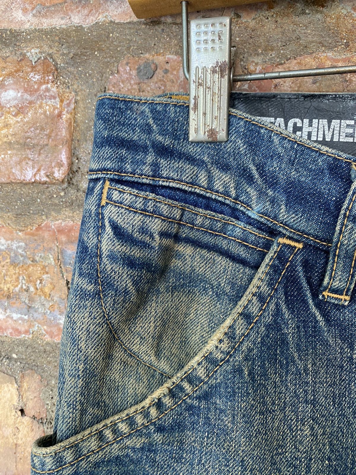 Kazuyuki Kumagai Attachment Indigo Wash and Rusty faded denim Size US 31 - 10 Thumbnail