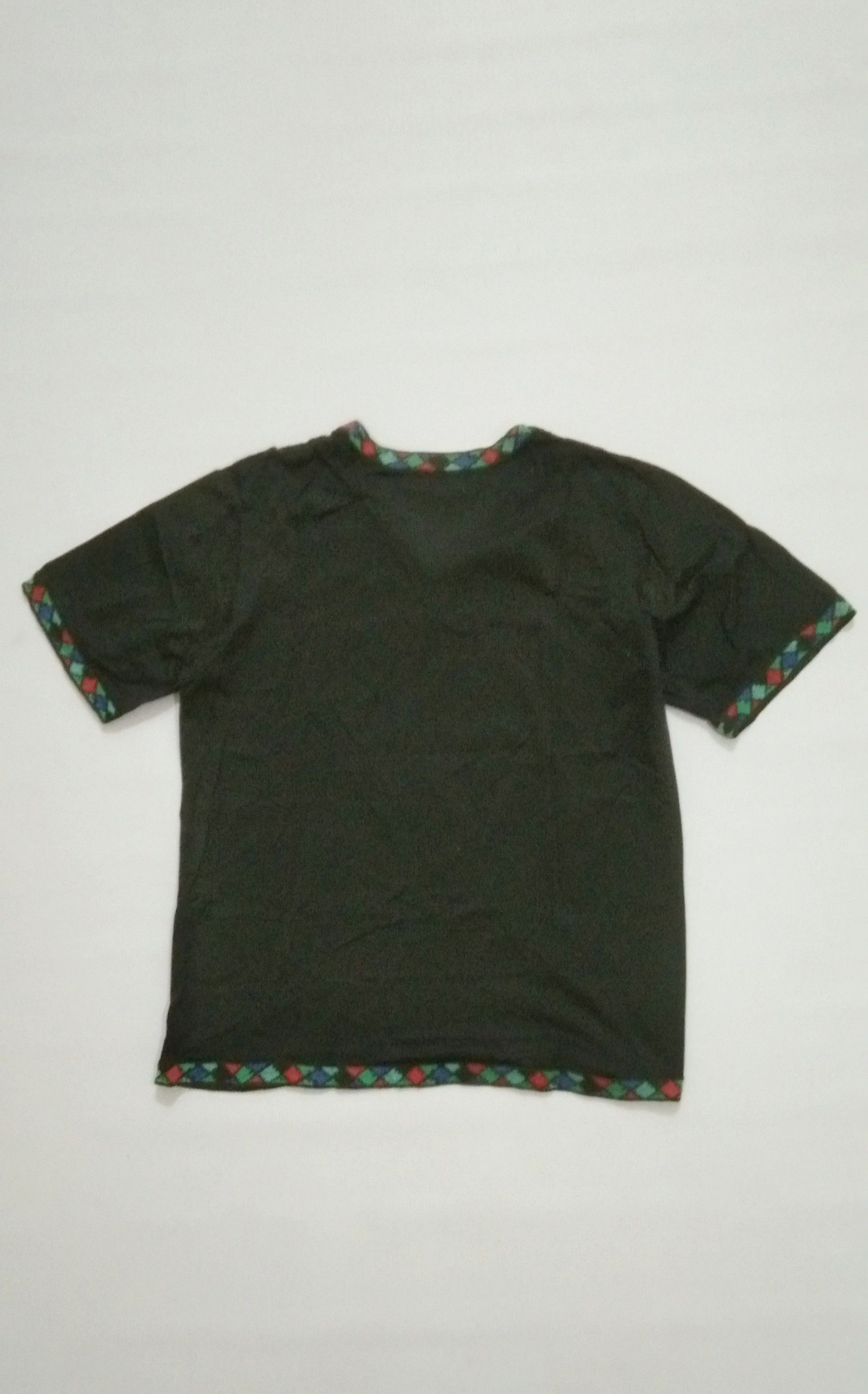 Yves Saint Laurent Vtg YsL v neck black tops shirt Size M / US 6-8 / IT 42-44 - 3 Thumbnail