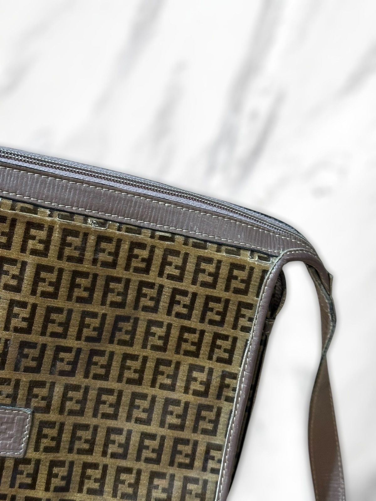 Fendi Vintage Fendi Zucca Monogram Shoulder Bag Size ONE SIZE - 3 Thumbnail