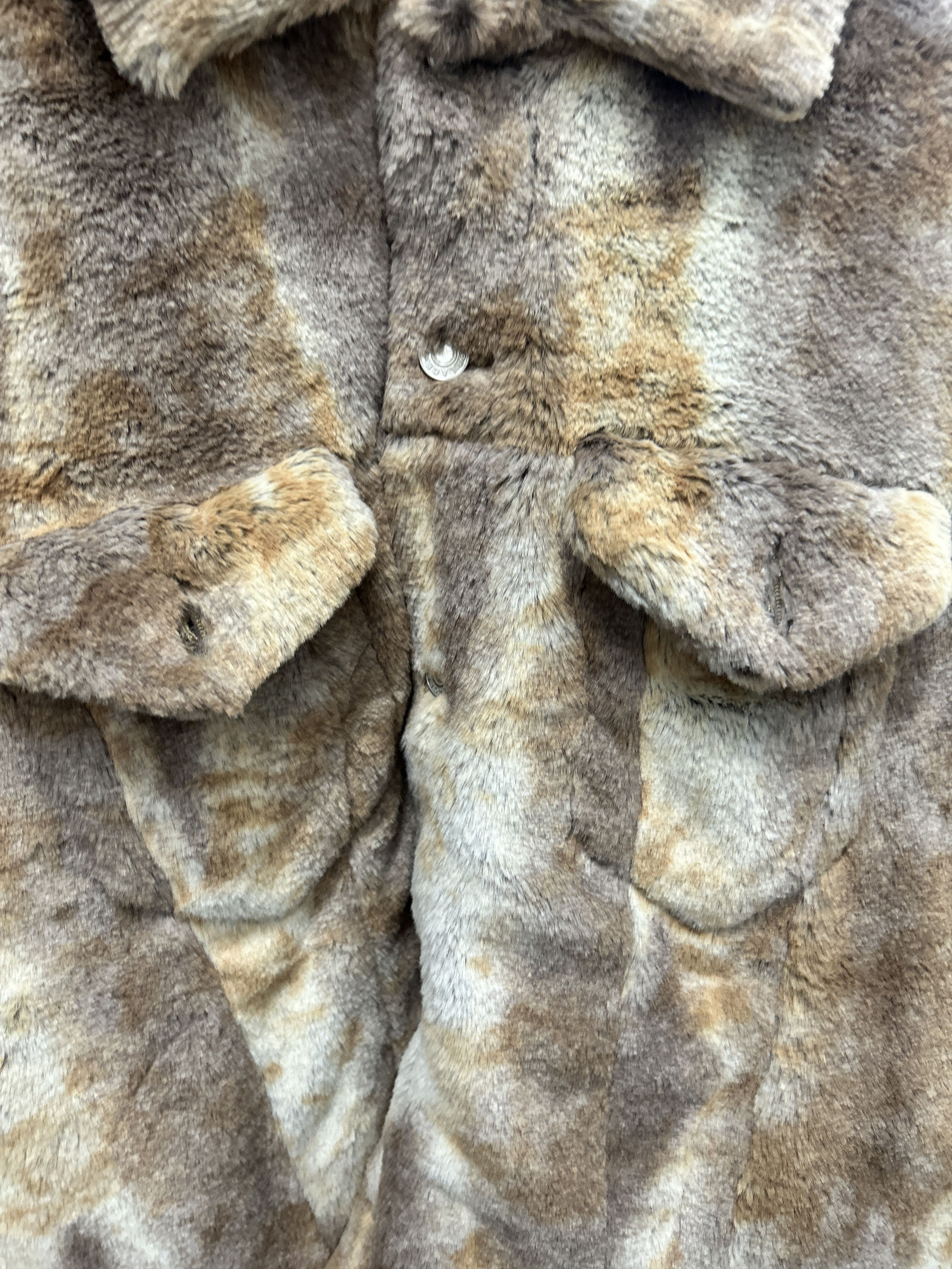 Palace palace furry trucker jacket brown Size US XL / EU 56 / 4 - 2 Thumbnail