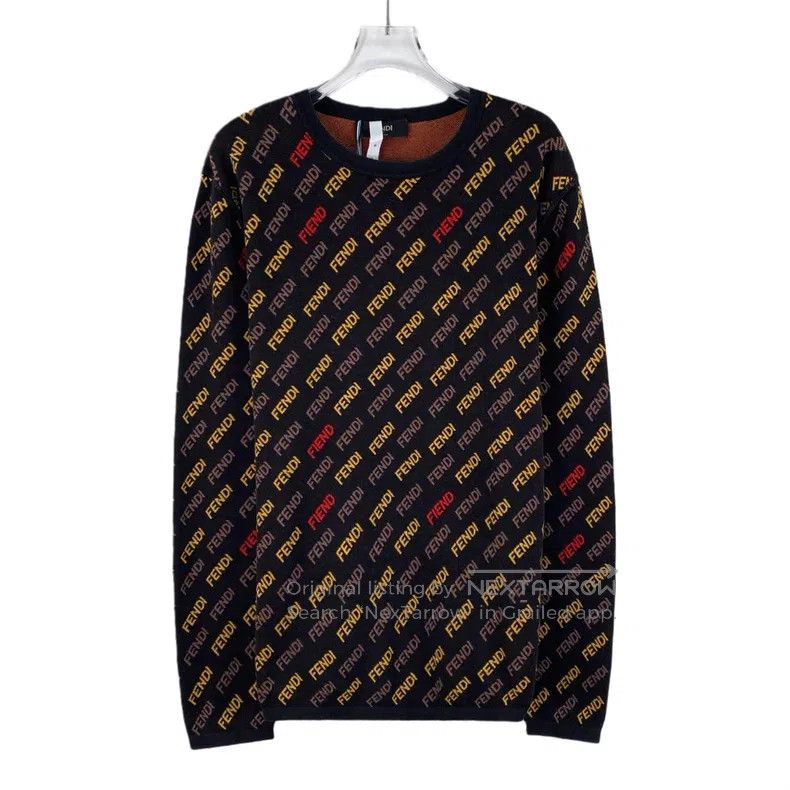 Fendi Fendi Black logo lettering bulletproof vest print, cotton Size US M / EU 48-50 / 2 - 1 Thumbnail