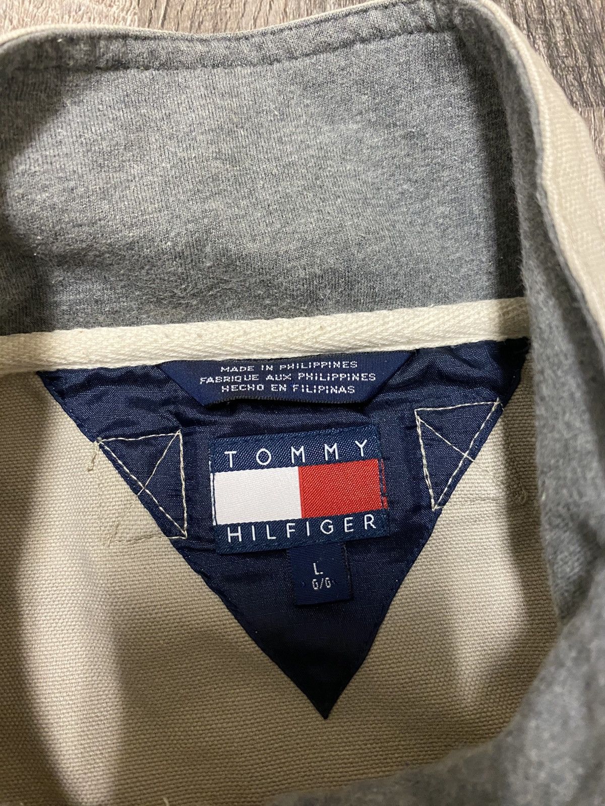 Tommy Hilfiger Vintage 90’s Tommy Hilfiger Canvas Anorak Pullover Jacket Size US L / EU 52-54 / 3 - 4 Thumbnail