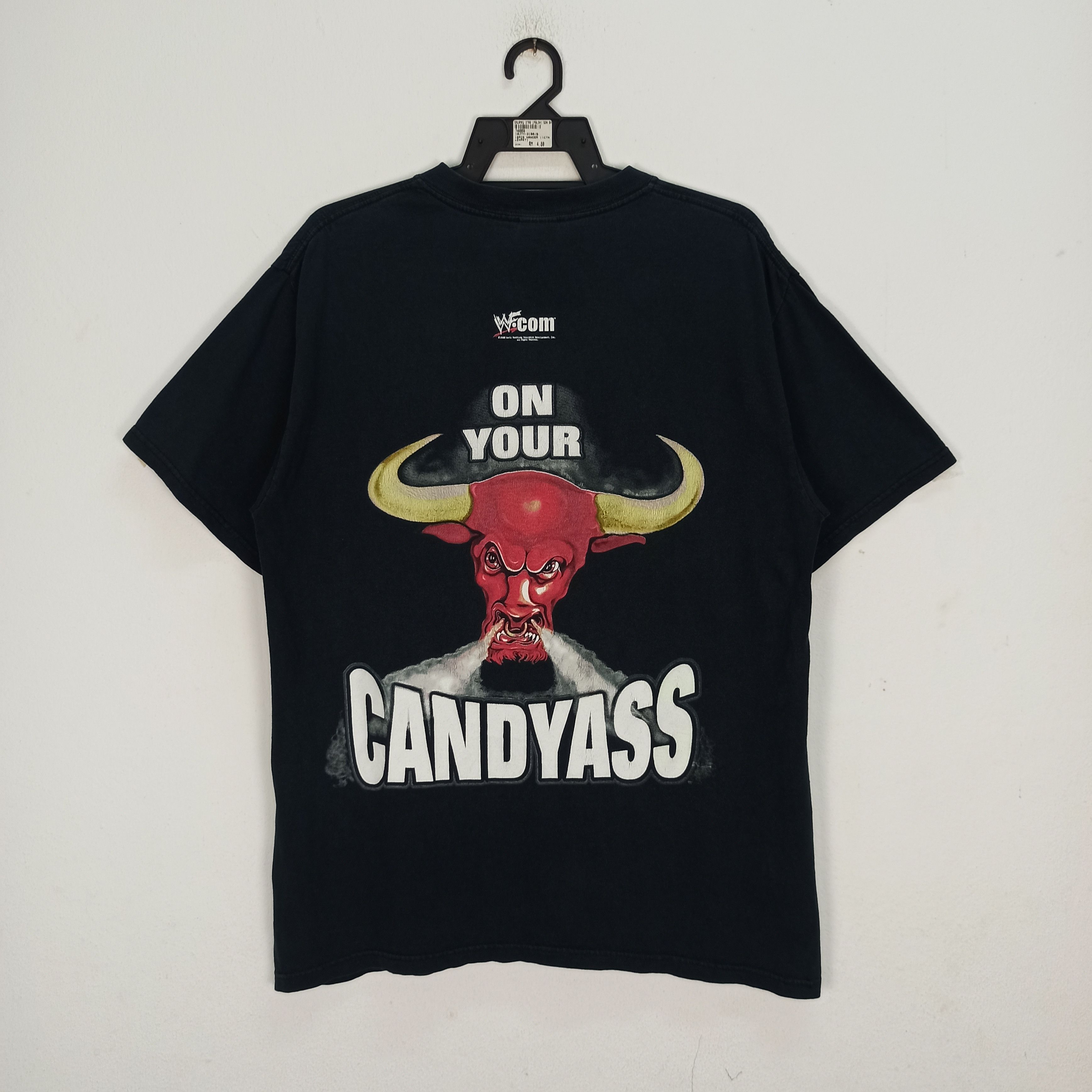 Vintage Vintage The Rock Wresling WWF "CandyAss" Tshirt Size US L / EU 52-54 / 3 - 1 Thumbnail