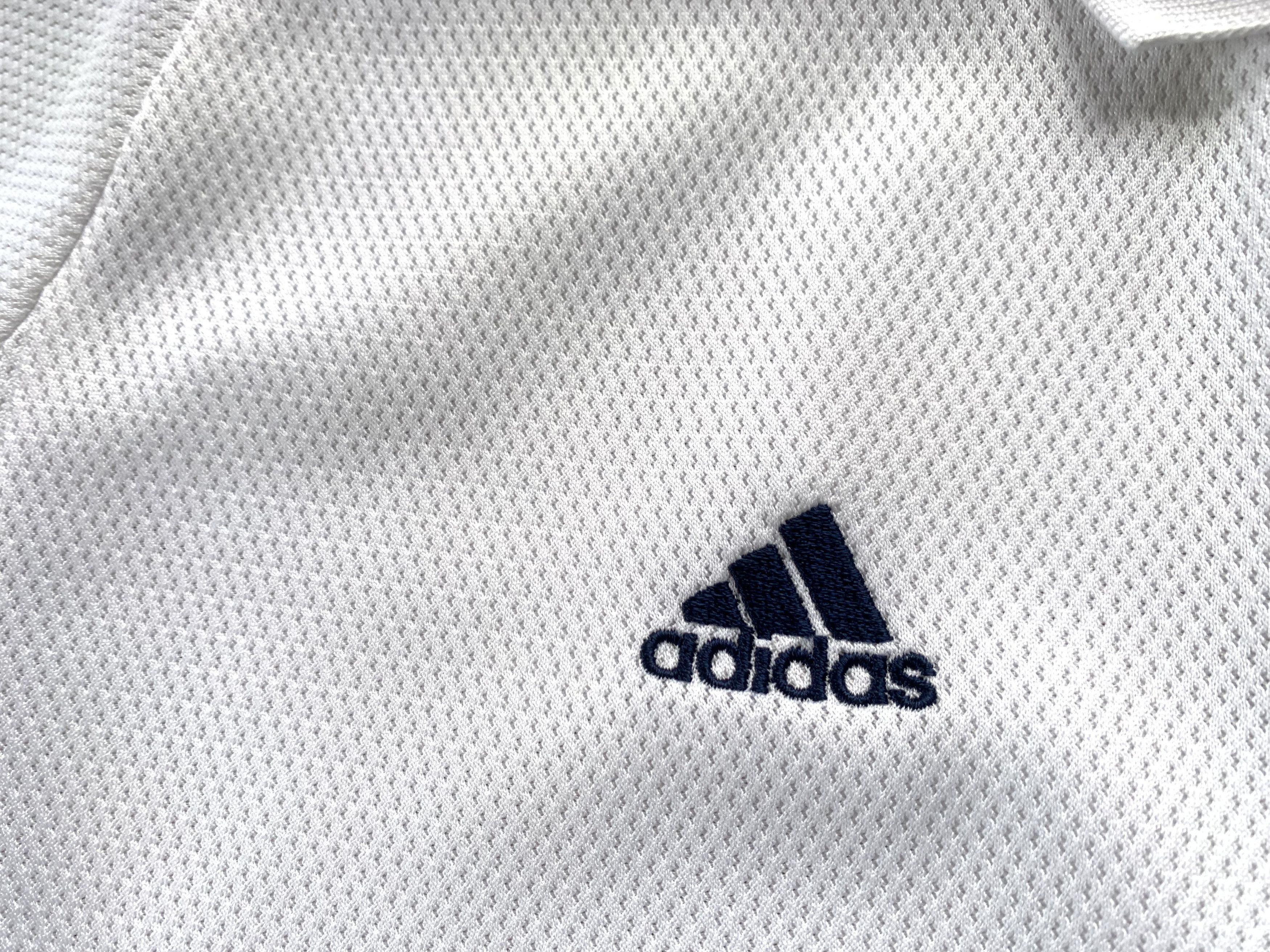 Adidas Vintage Adidas Mens White Training Polo Shirt Size US M / EU 48-50 / 2 - 5 Thumbnail