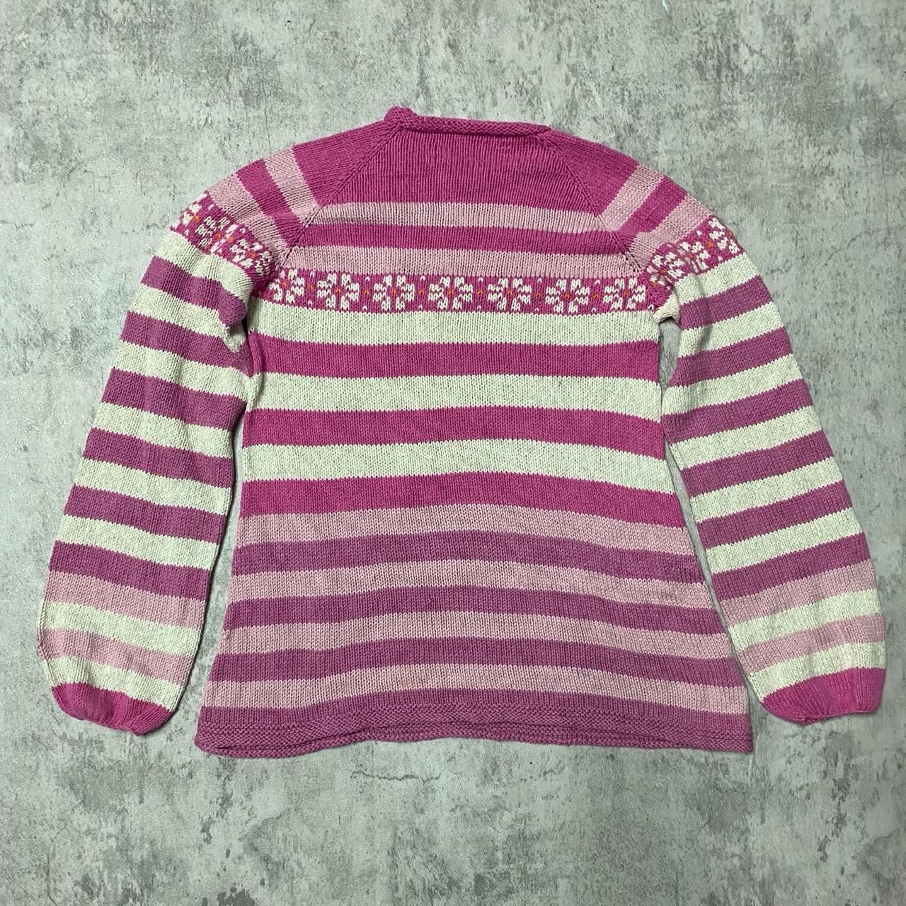 Other Pink and white striped knit sweater with a vintage vibe Size S / US 4 / IT 40 - 4 Thumbnail