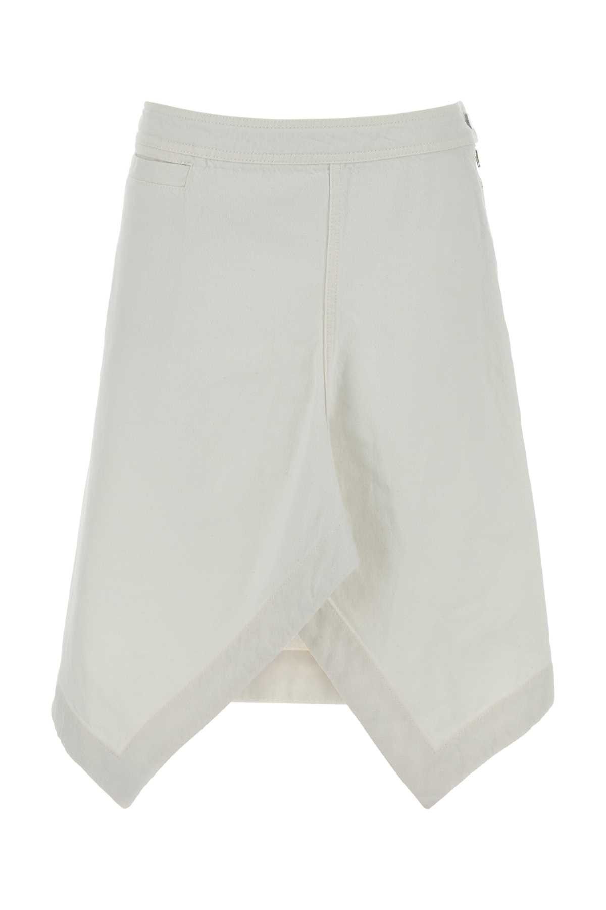 Lemaire White Denim Skirt Size 25" / US 0 / IT 36 - 1 Thumbnail