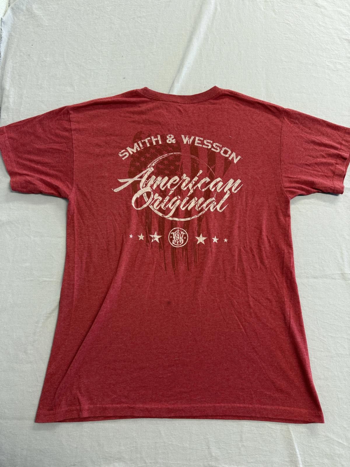 Designer Faded Smith and Wesson T-shirt American Original Tee - M Size US M / EU 48-50 / 2 - 3 Thumbnail
