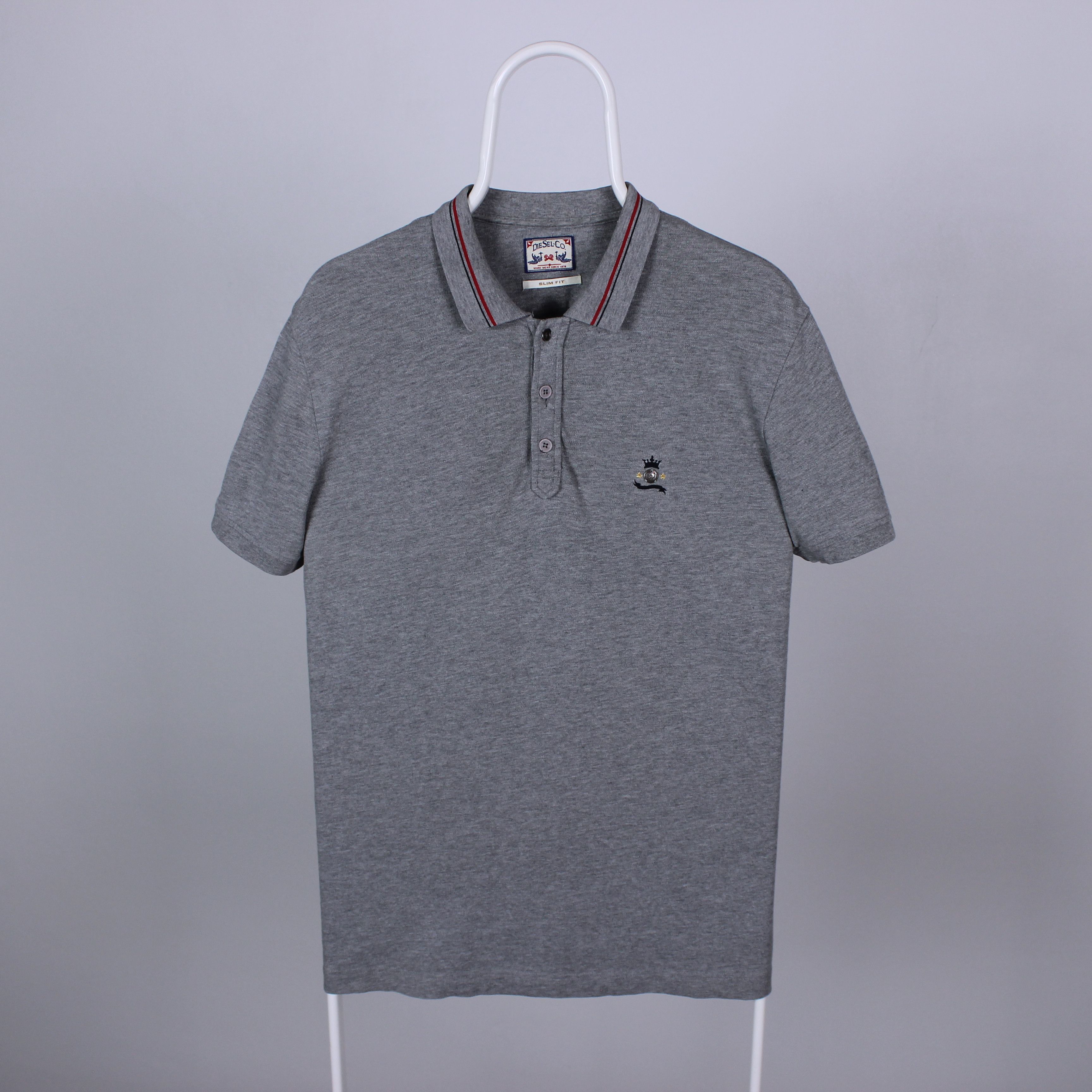 Diesel diesel polo shirt men cotton L XL gray logo Size US XL / EU 56 / 4 - 3 Thumbnail
