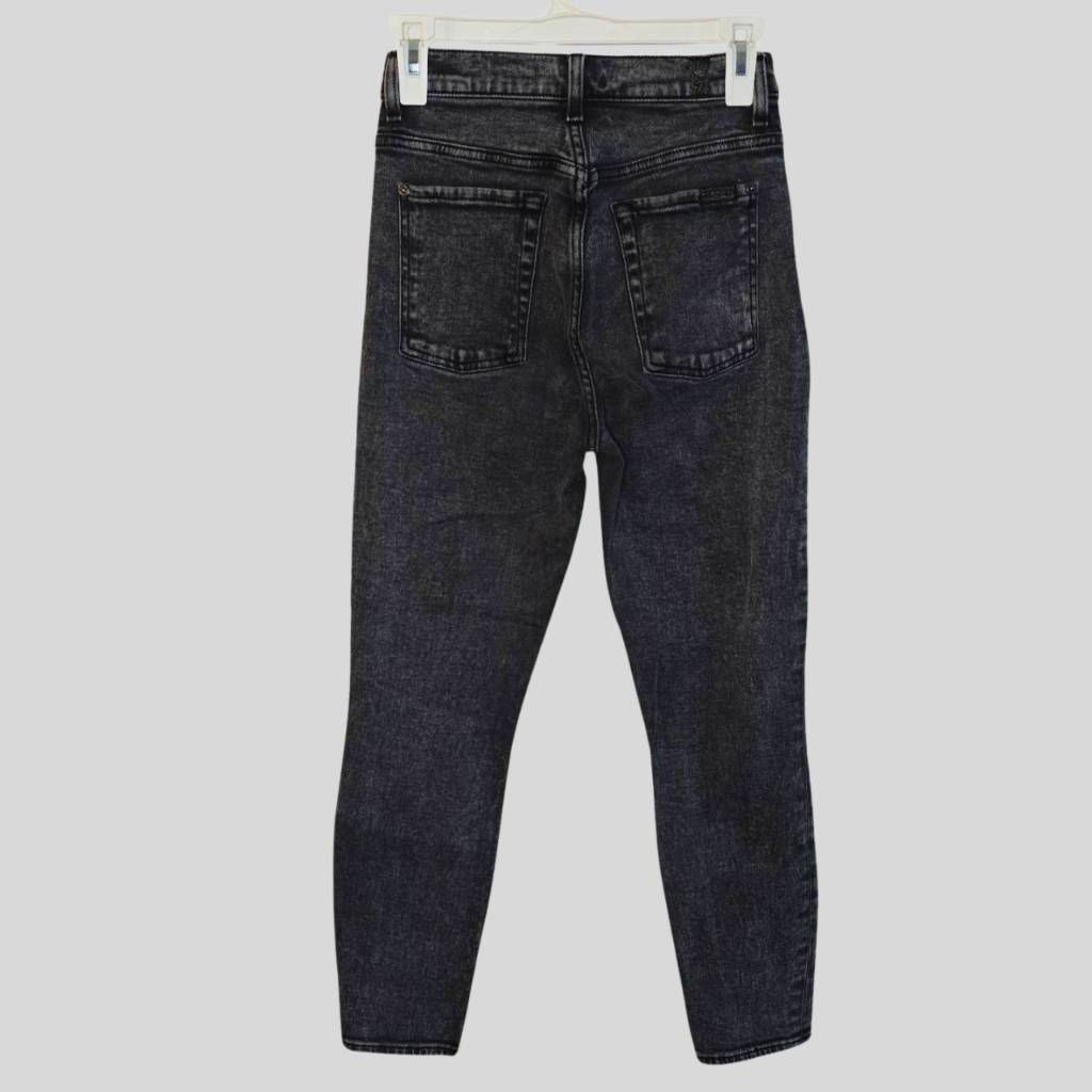 7 For All Mankind 7 For All Mankind Women's 26 Jeans Black High Rise Skinny An Size 26" / US 2 / IT 38 - 2 Thumbnail