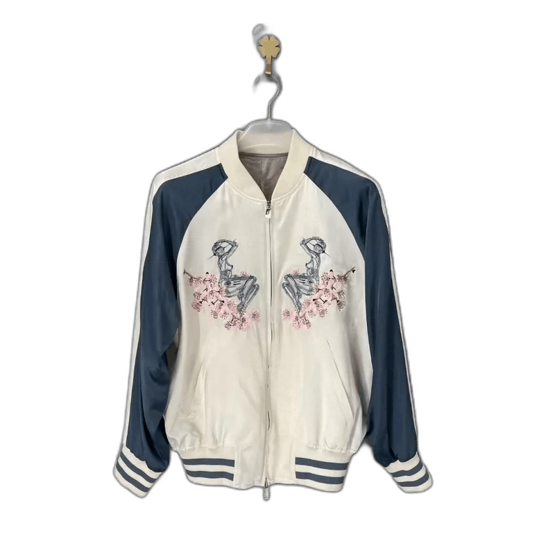 Dior Dior x Sorayama Silk Cherry Blossom Jacket-2505 Size US XL / EU 56 / 4 - 1 Thumbnail