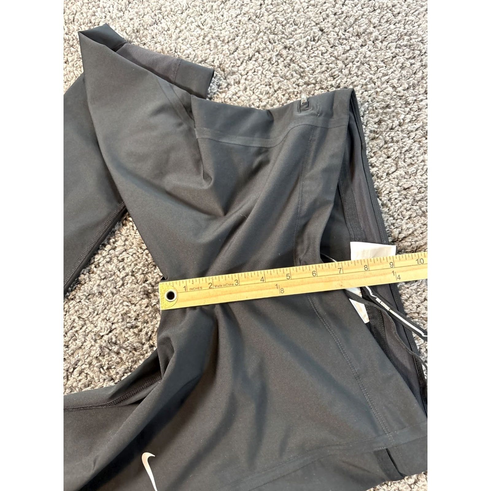 Nike Nike Dri-FIT Running Tights Womens Large Black Reflective Zip Pocket 840868-010 Size ONE SIZE - 5 Thumbnail