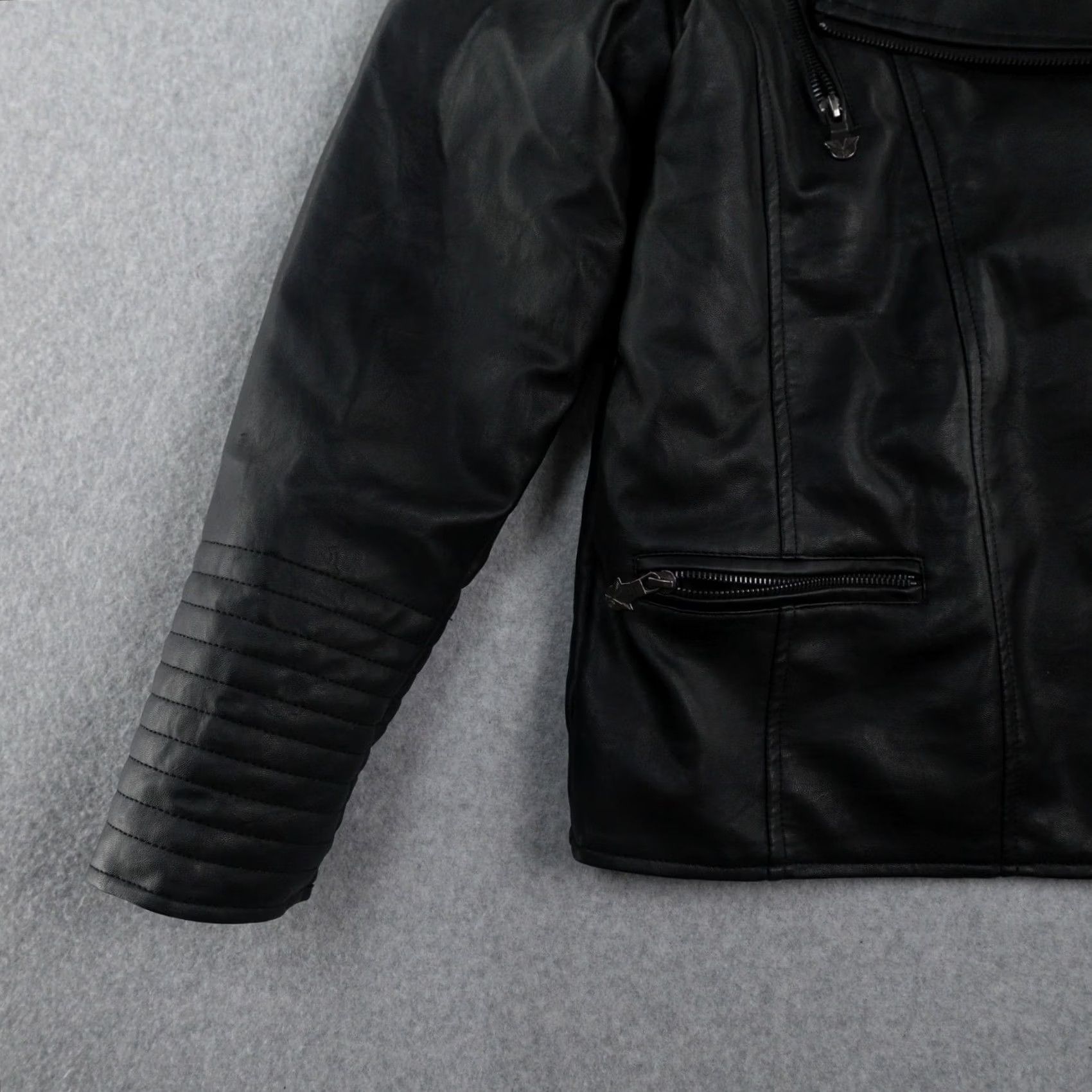 Vintage VINTAGE Dimilano Leather Jacket Womens XL Black Motorcycle Made in Italy Jacket Womens XL Black Motorcycle Dimilano Leather Italy Size XL / US 12-14 / IT 48-50 - 6 Thumbnail