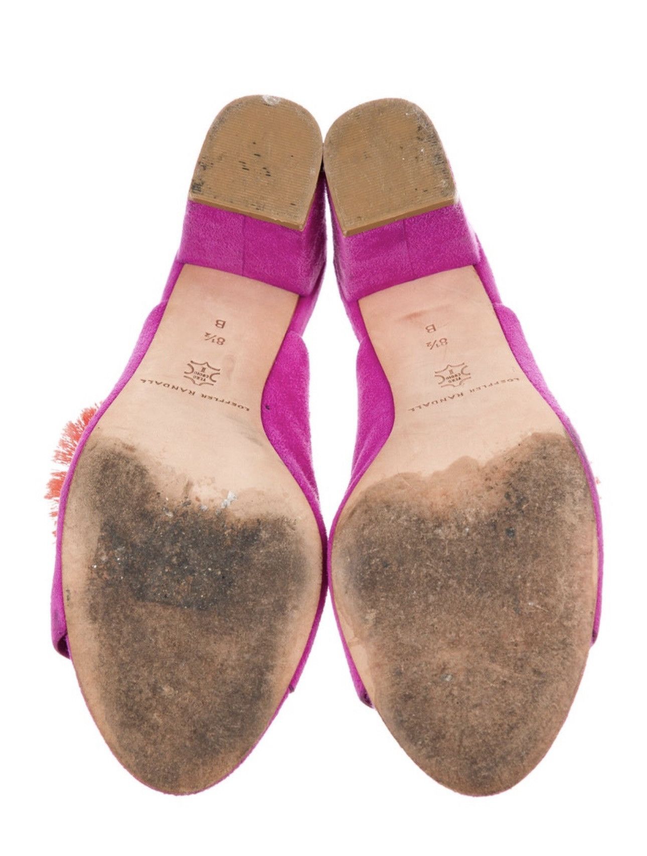 Loeffler Randall Beautiful vibrant suede embellishments slides Size US 8.5 / IT 38.5 - 5 Thumbnail